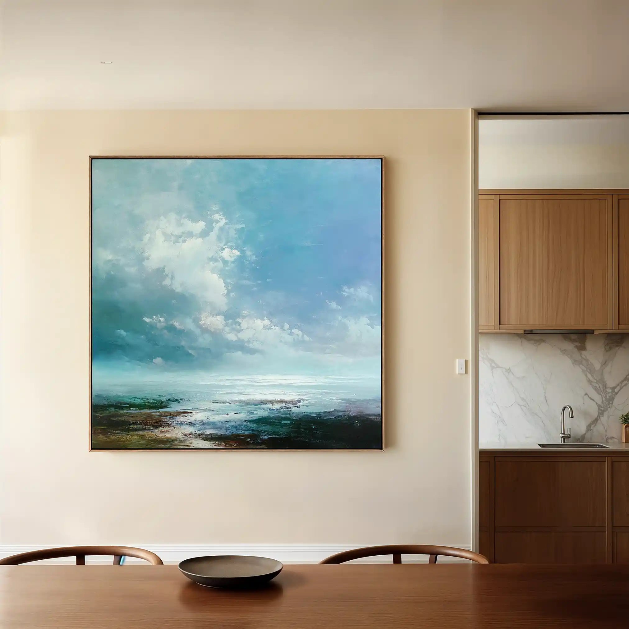 Abstract 1091 Canvas Art 60 x 60 cm / Stretched on hidden frame