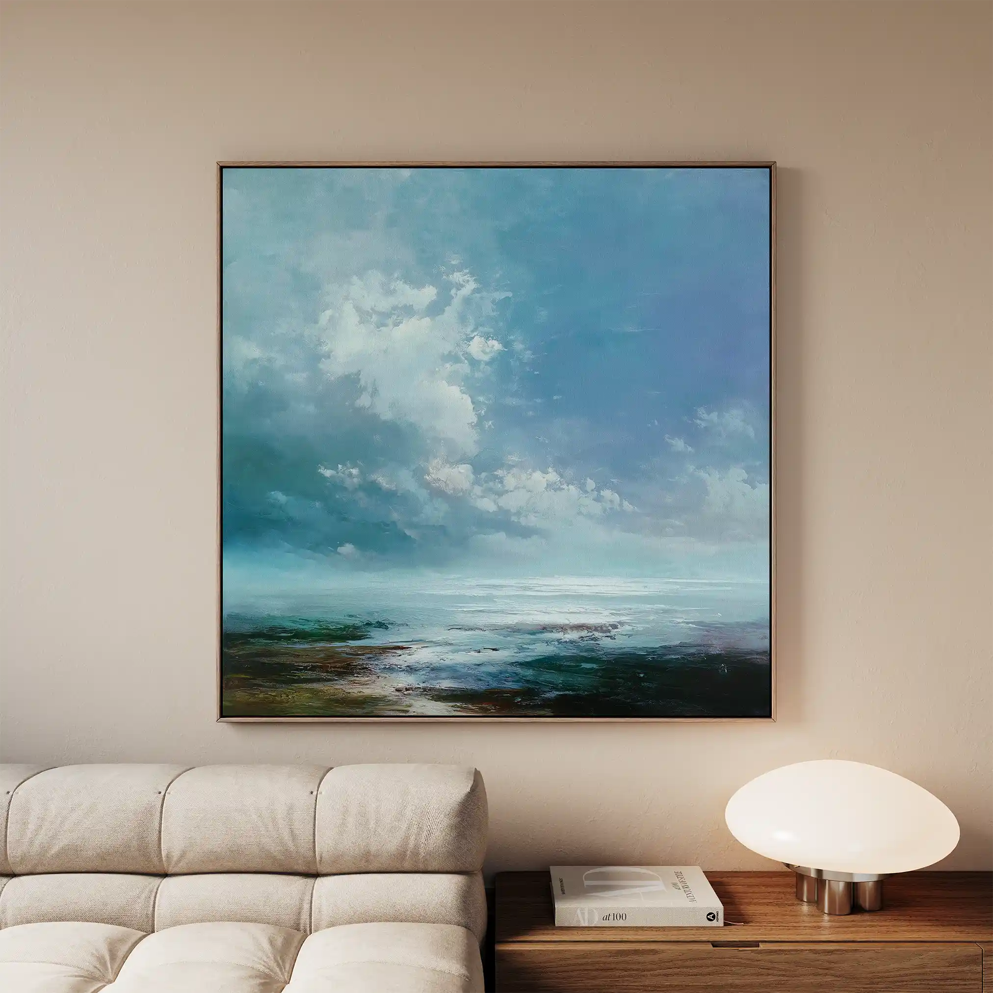 Abstract 1091 Canvas Art 60 x 60 cm / Stretched on hidden frame