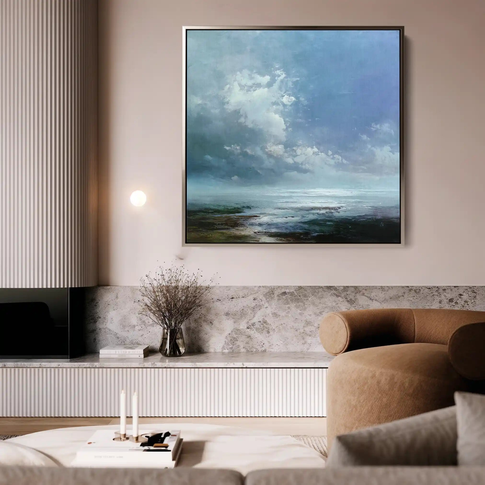 Abstract 1091 Canvas Art 60 x 60 cm / Stretched on hidden frame