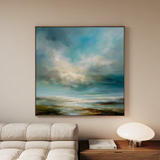 Abstract 1092 Canvas Art 60 x 60 cm / Stretched on hidden frame