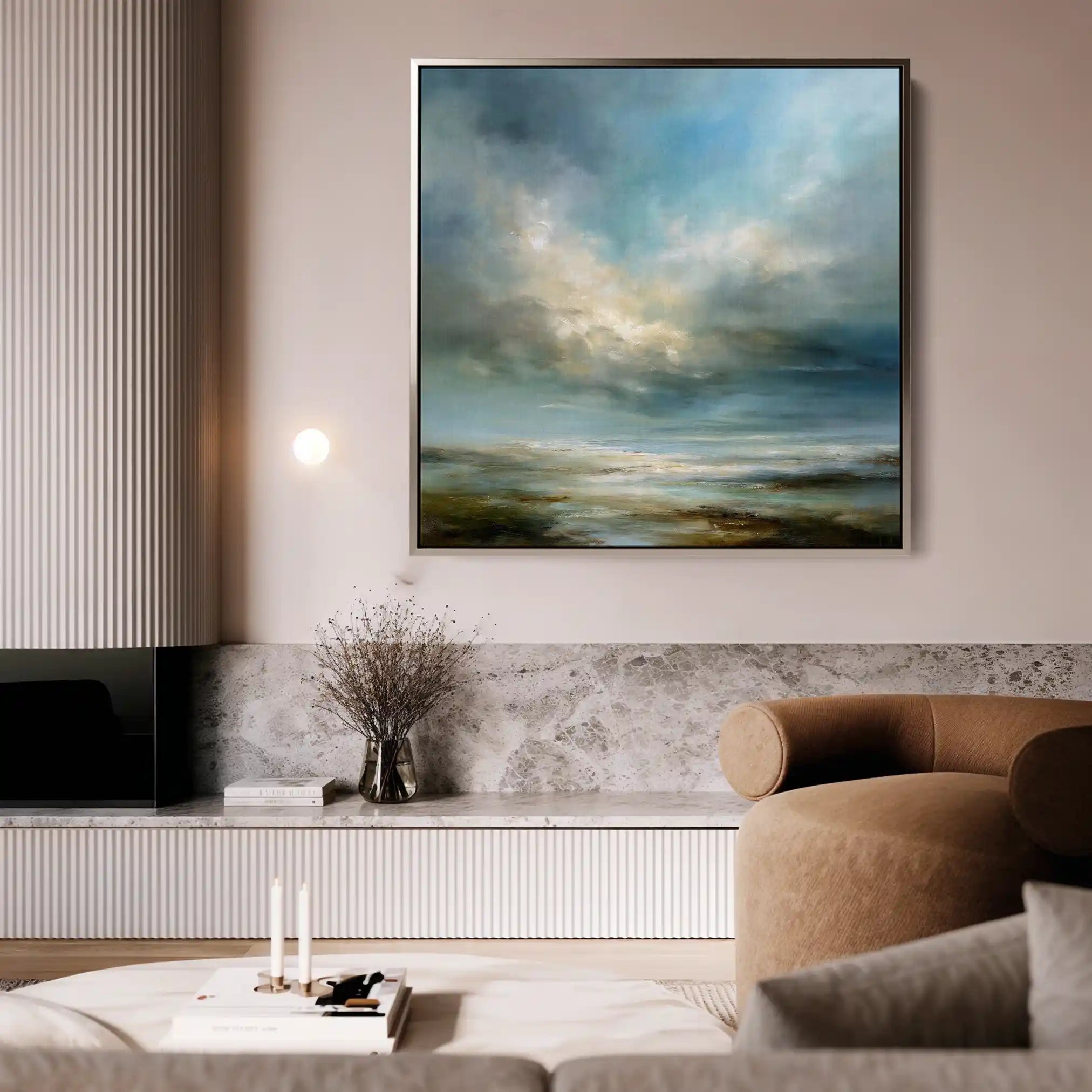 Abstract 1092 Canvas Art 60 x 60 cm / Stretched on hidden frame
