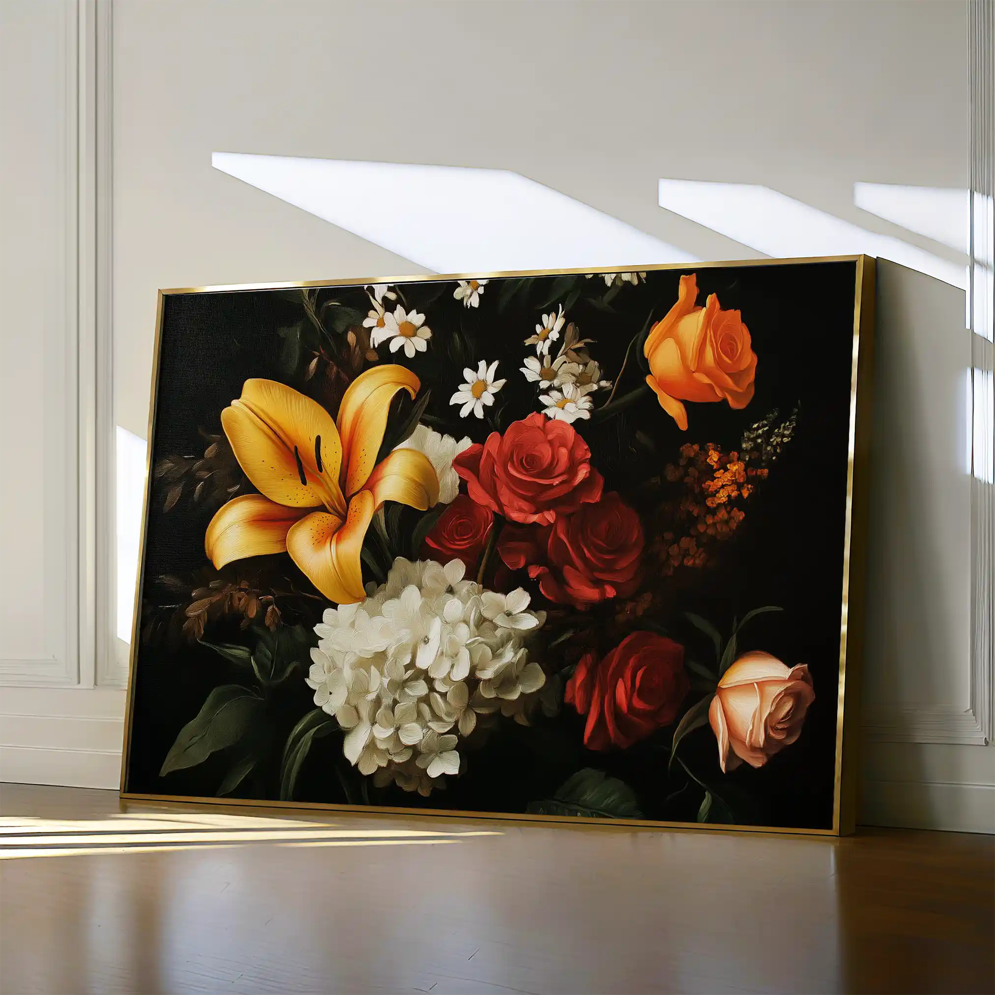 Floral Canvas Wall Art WAD1092-F 90 x 60 cm / Stretched on hidden frame