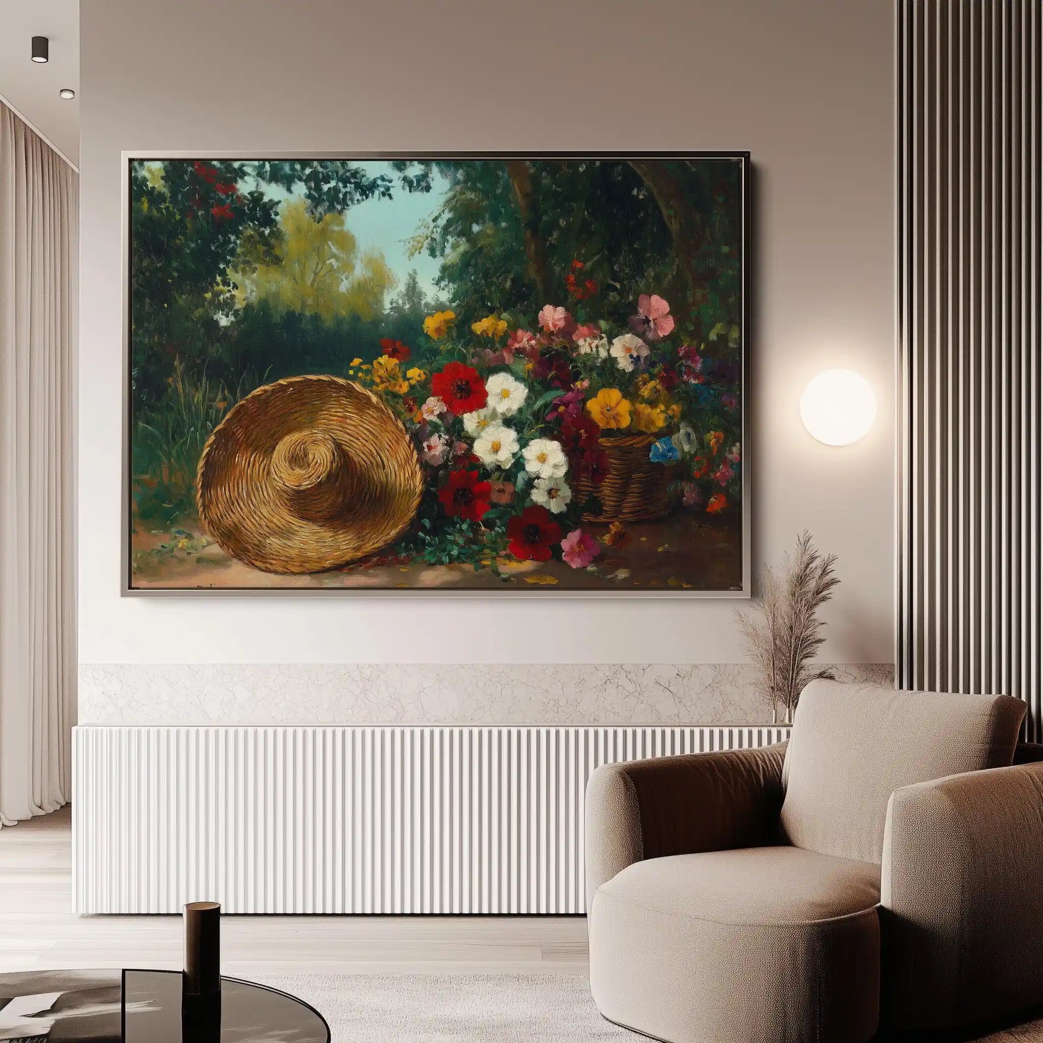 Floral Canvas Wall Art WAD1093-F 90 x 60 cm / Stretched on hidden frame