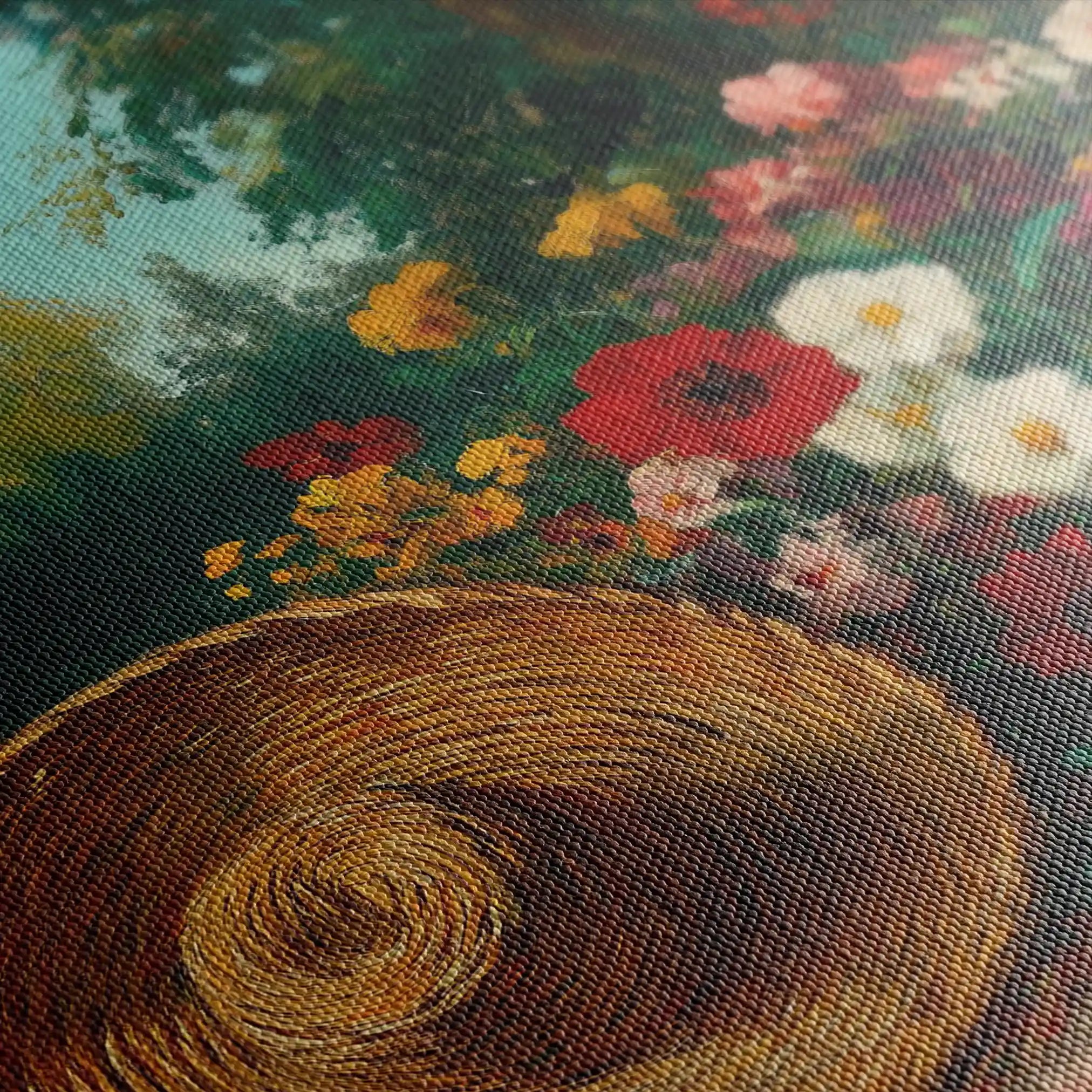 Floral Canvas Wall Art WAD1093-F 90 x 60 cm / Stretched on hidden frame