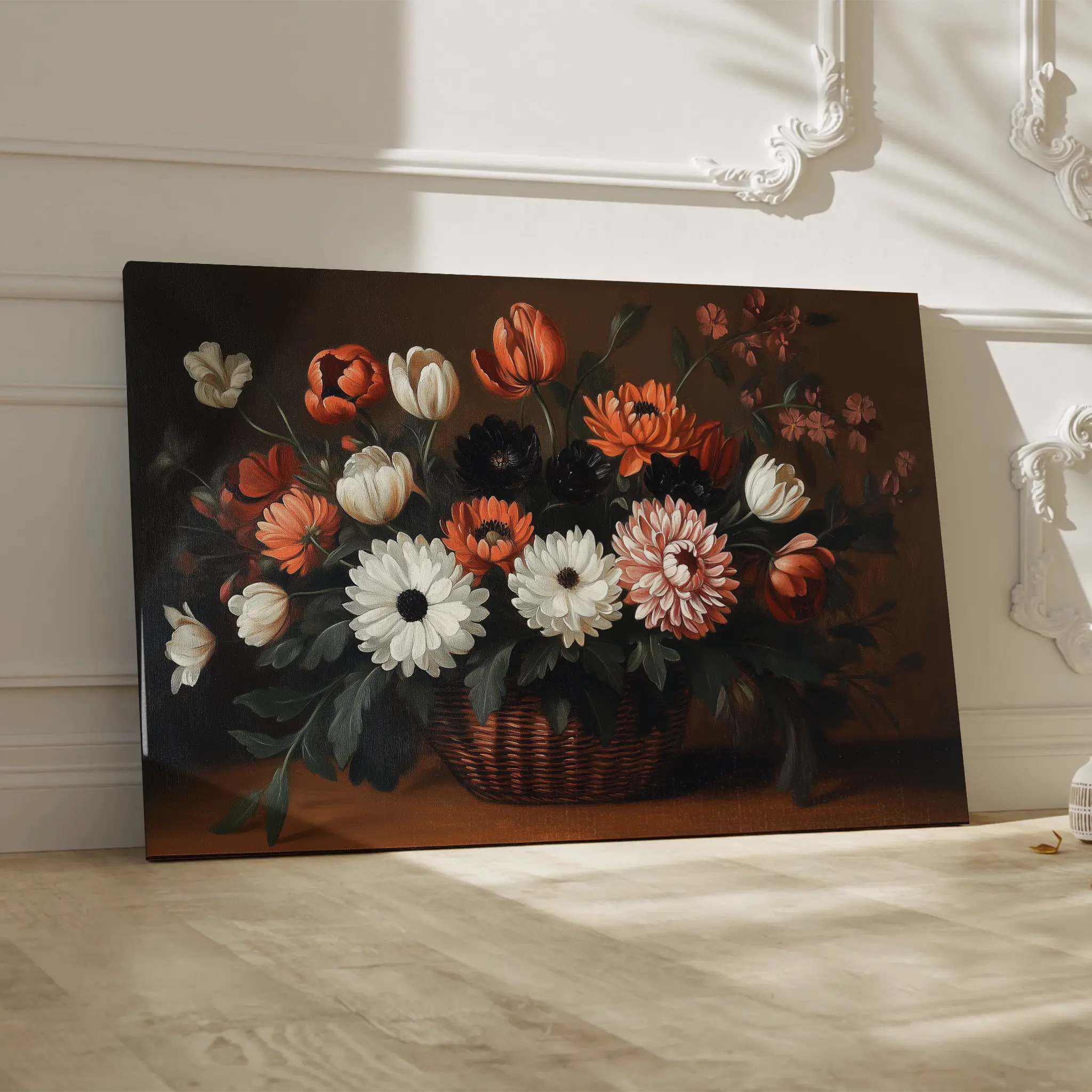 Floral Canvas Wall Art WAD1094-F 90 x 60 cm / Stretched on hidden frame