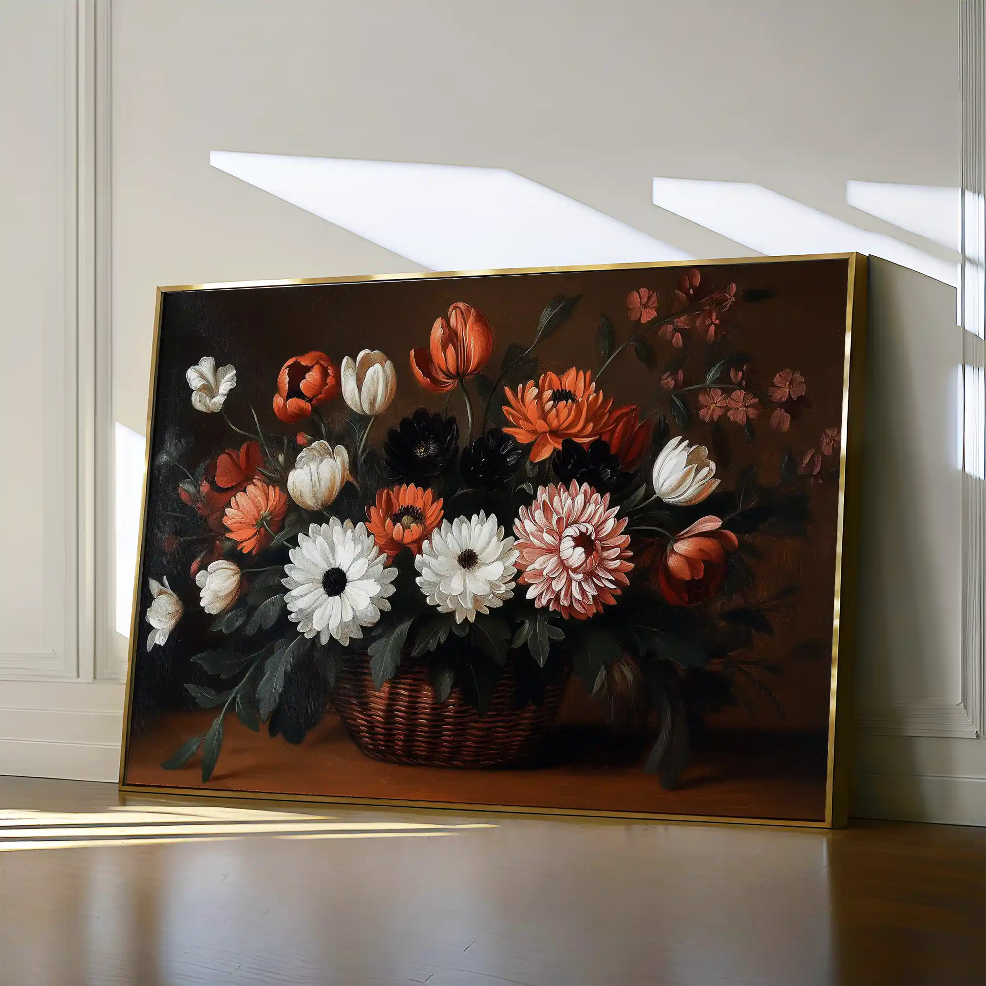 Floral Canvas Wall Art WAD1094-F 90 x 60 cm / Stretched on hidden frame