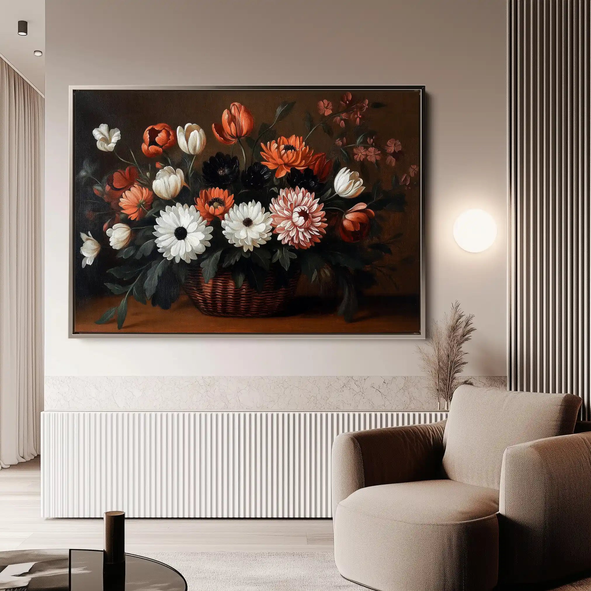 Floral Canvas Wall Art WAD1094-F 90 x 60 cm / Stretched on hidden frame