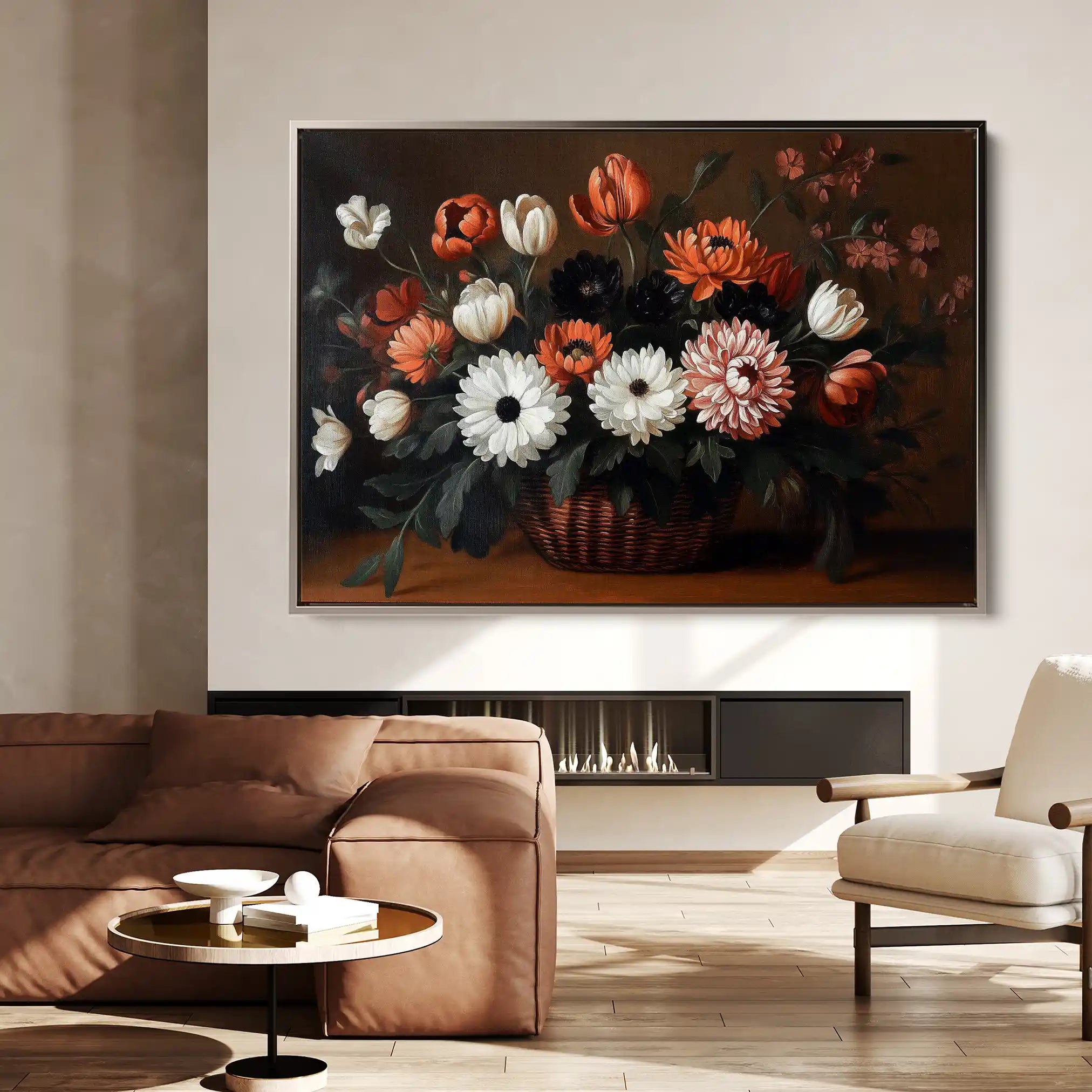 Floral Canvas Wall Art WAD1094-F 90 x 60 cm / Stretched on hidden frame