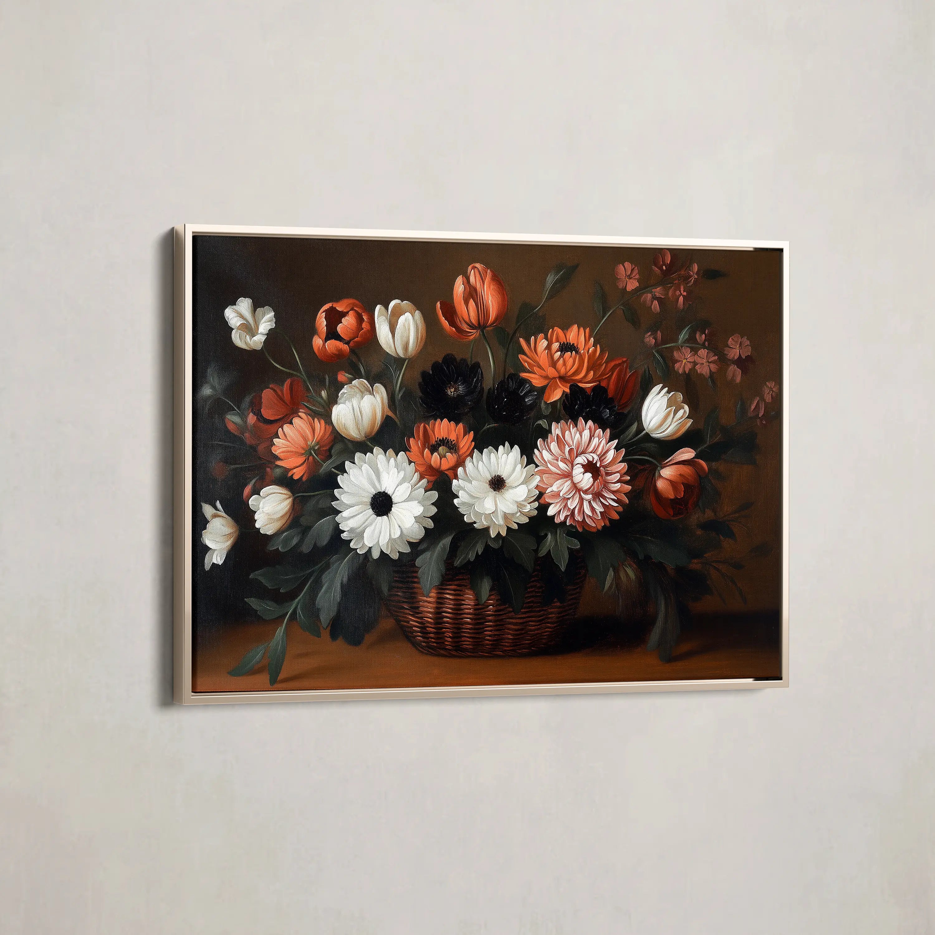 Floral Canvas Wall Art WAD1094-F 90 x 60 cm / Stretched on hidden frame