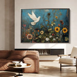 Floral Canvas Wall Art WAD1095-F 90 x 60 cm / Stretched on hidden frame