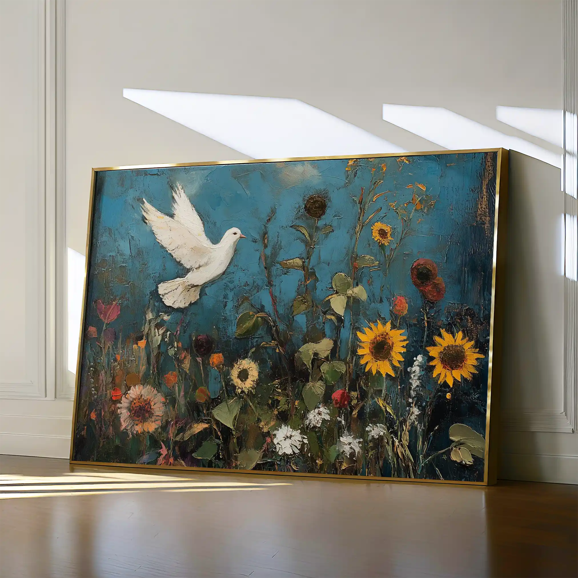 Floral Canvas Wall Art WAD1095-F 90 x 60 cm / Stretched on hidden frame