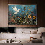 Floral Canvas Wall Art WAD1095-F 90 x 60 cm / Stretched on hidden frame