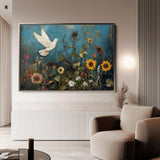 Floral Canvas Wall Art WAD1095-F 90 x 60 cm / Stretched on hidden frame