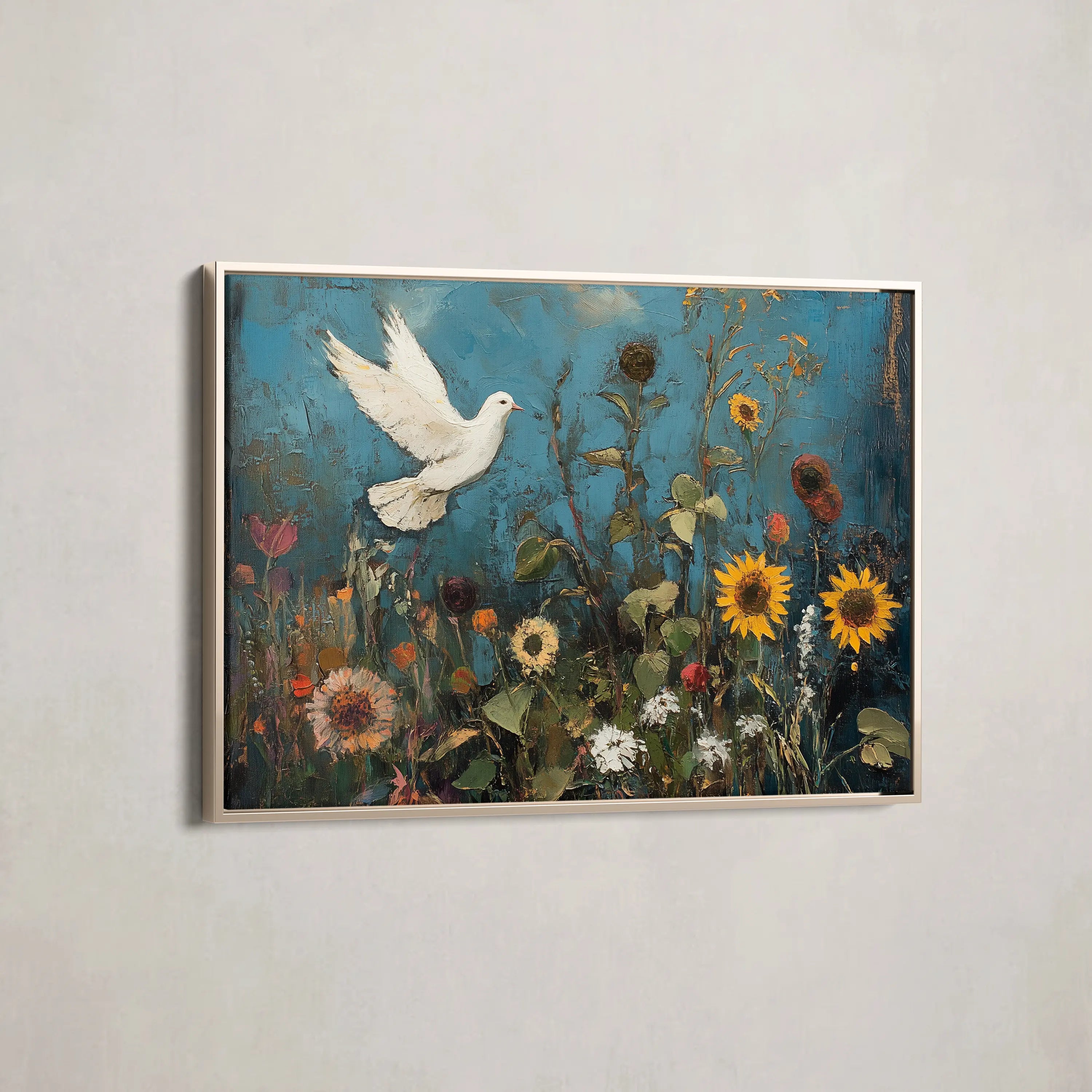 Floral Canvas Wall Art WAD1095-F 90 x 60 cm / Stretched on hidden frame