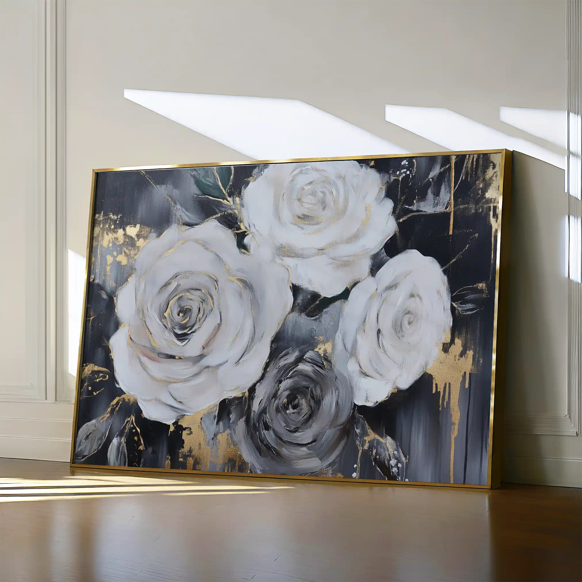 Floral Canvas Wall Art WAD1097-F 90 x 60 cm / Stretched on hidden frame