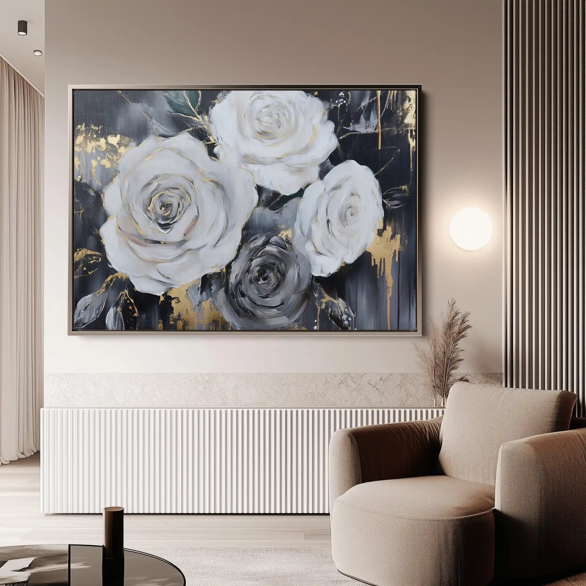 Floral Canvas Wall Art WAD1097-F 90 x 60 cm / Stretched on hidden frame