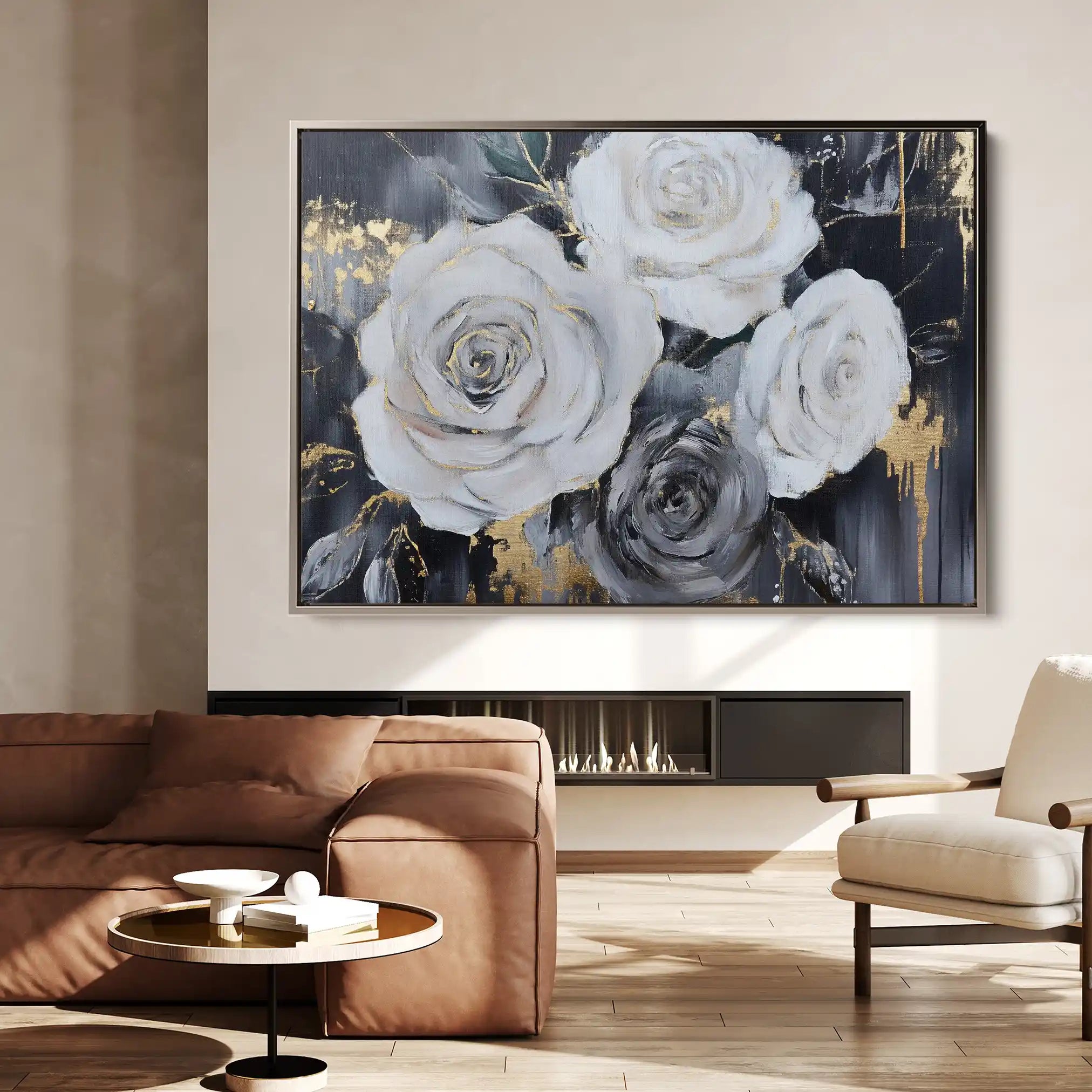 Floral Canvas Wall Art WAD1097-F 90 x 60 cm / Stretched on hidden frame