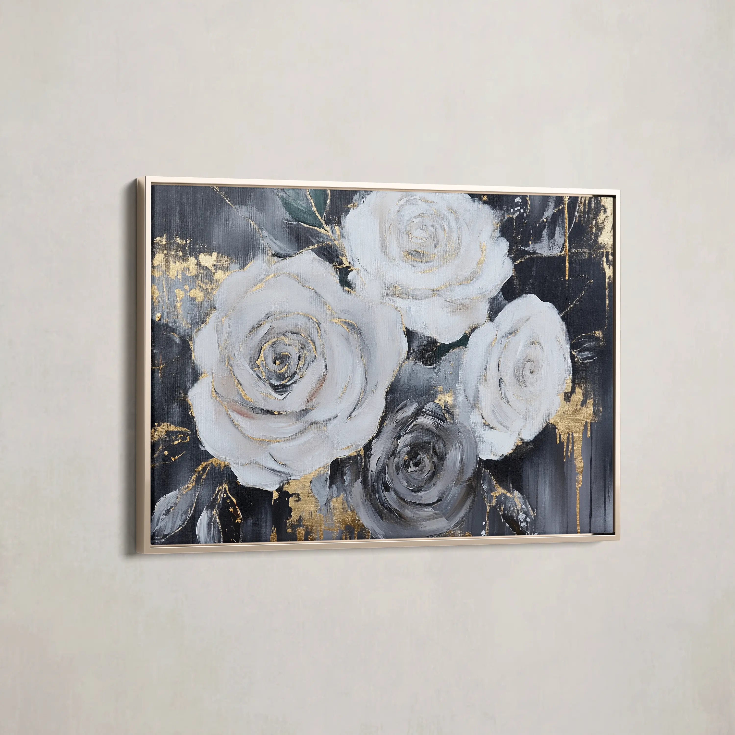 Floral Canvas Wall Art WAD1097-F 90 x 60 cm / Stretched on hidden frame