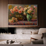 Floral Canvas Wall Art WAD1098-F 90 x 60 cm / Stretched on hidden frame