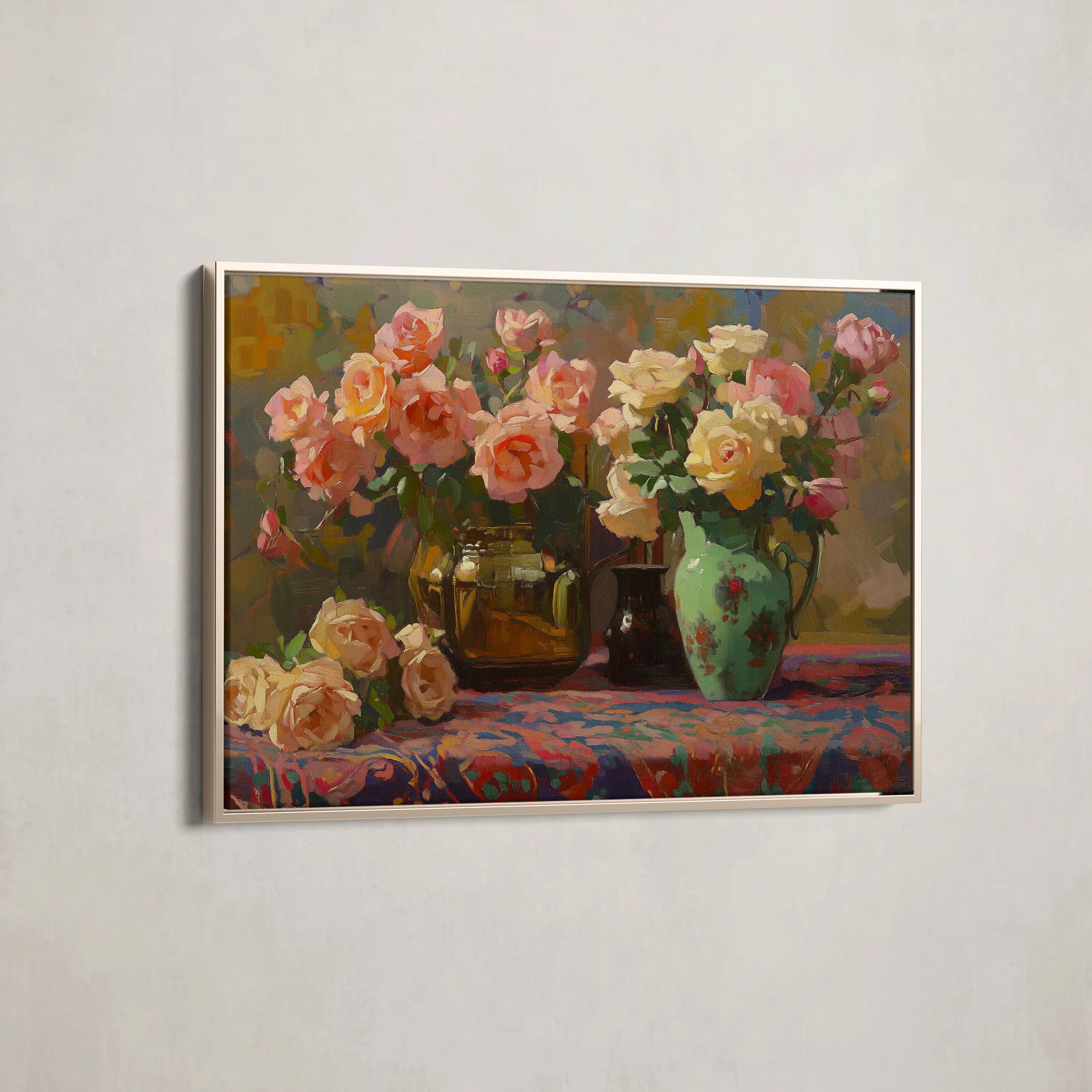 Floral Canvas Wall Art WAD1098-F 90 x 60 cm / Stretched on hidden frame