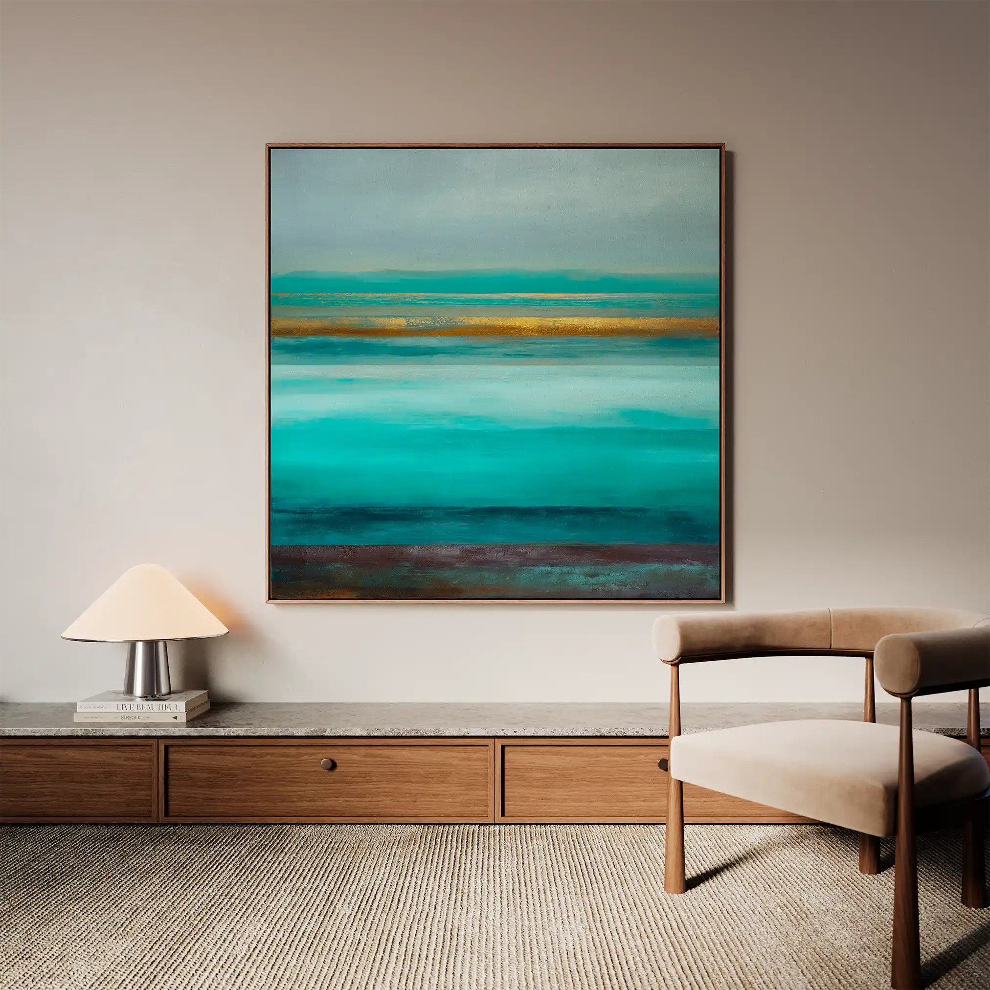 Abstract 1099 Canvas Art 60 x 60 cm / Stretched on hidden frame