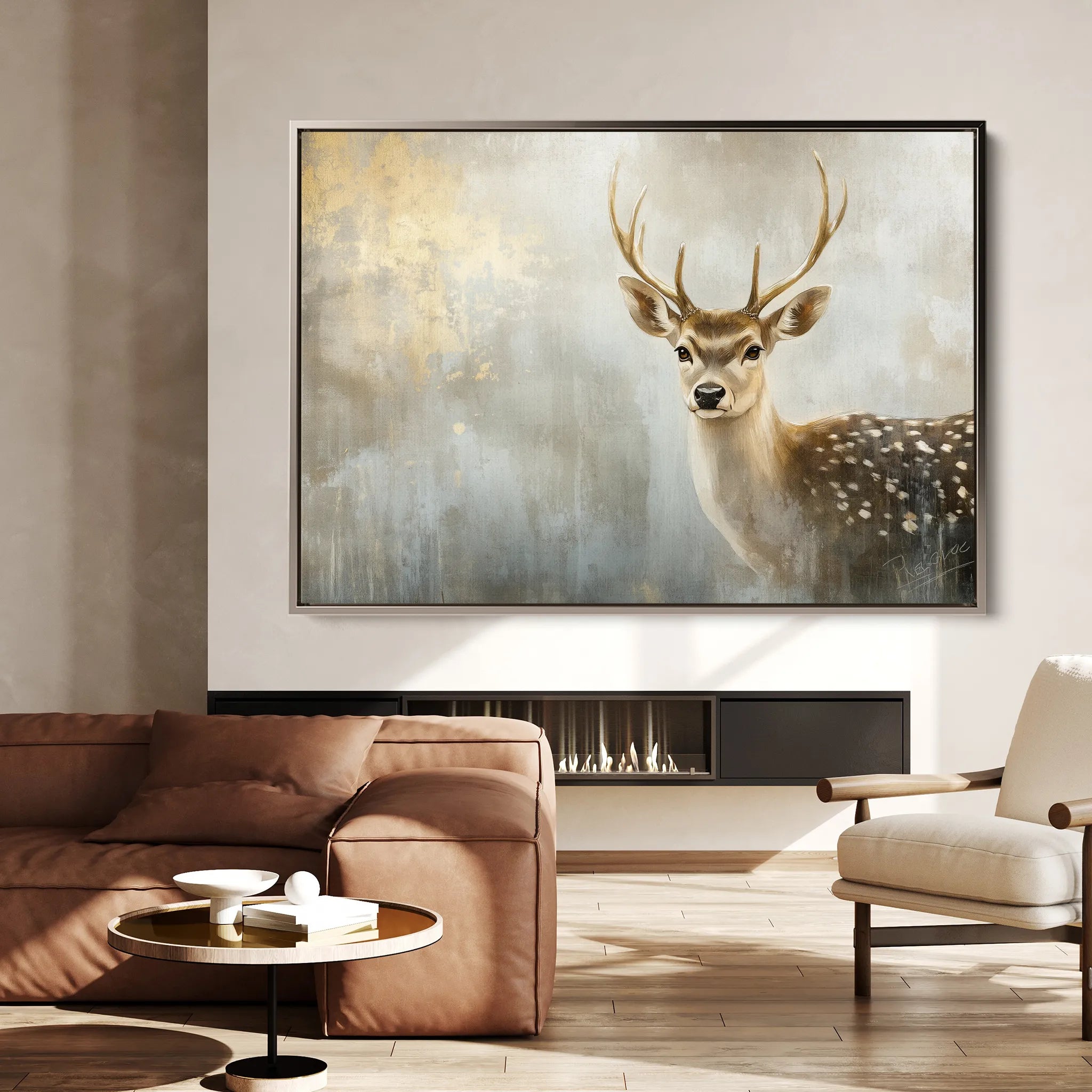 Animals Canvas Wall Art WAD110-AN 90 x 60 cm / Stretched on hidden frame