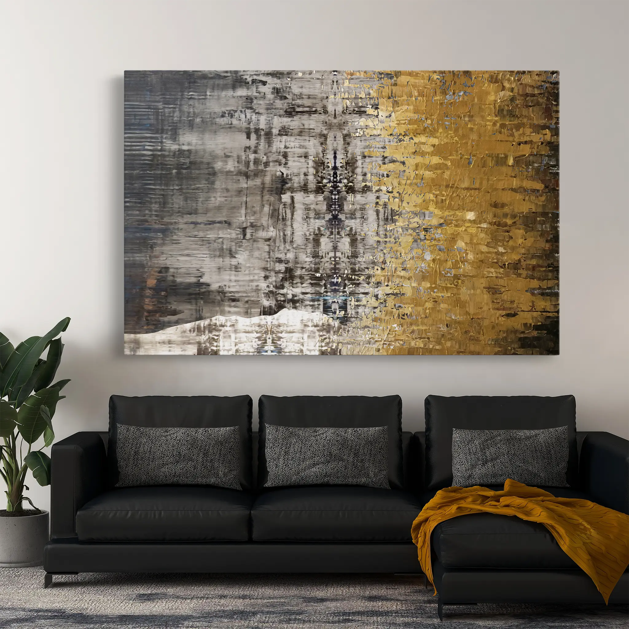 Abstract Canvas Wall Art WAD110-A 90 x 60 cm / Stretched on hidden frame