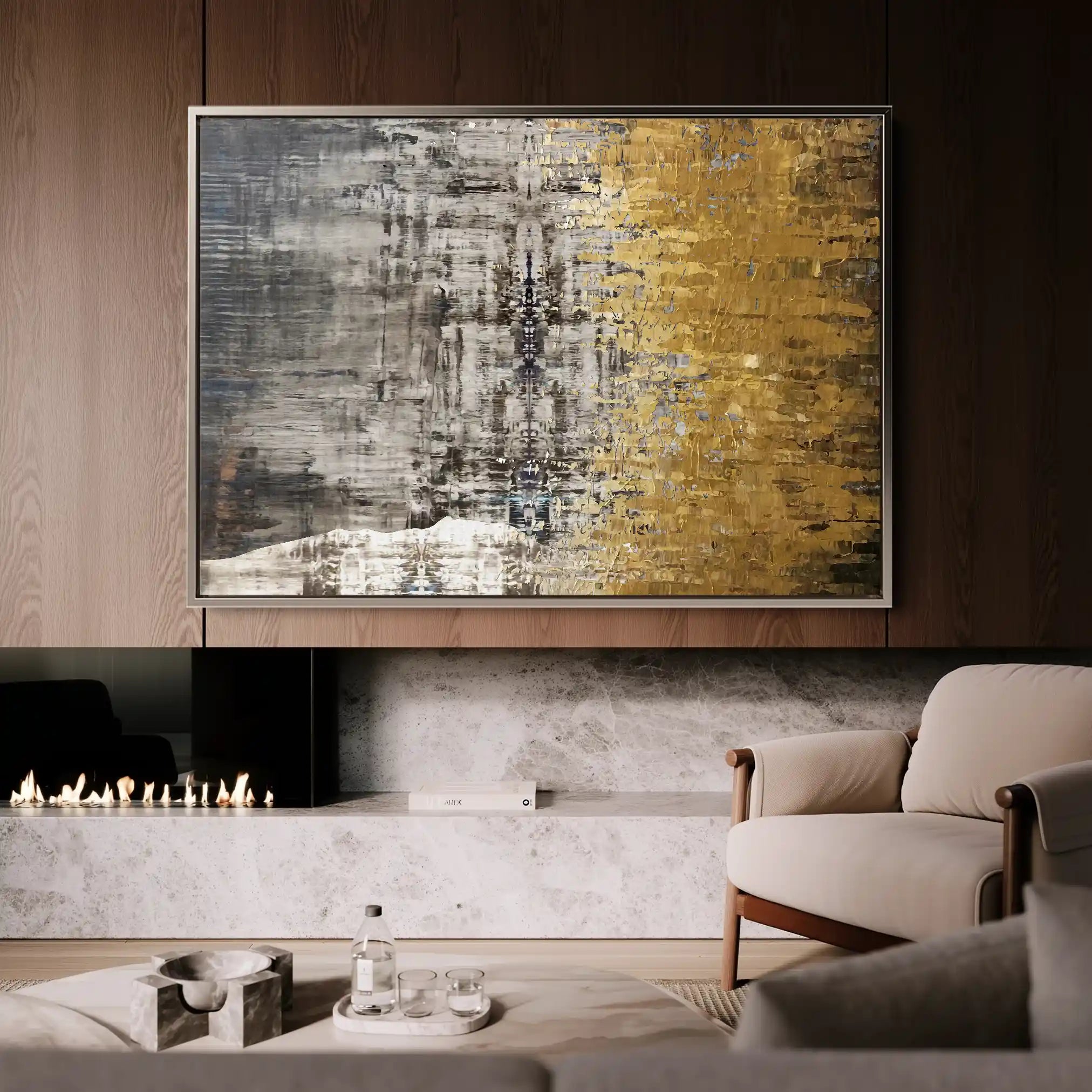 Abstract 110 Canvas Art 60 x 40 cm / Stretched on hidden frame