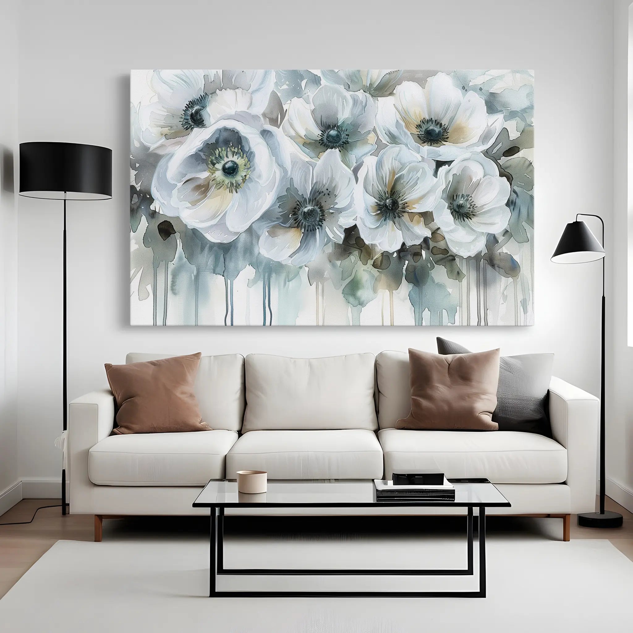 Floral Canvas Wall Art WAD110-F 90 x 60 cm / Stretched on hidden frame