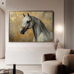 Horses 110 Canvas Art 90 x 60 cm / Stretched on hidden frame