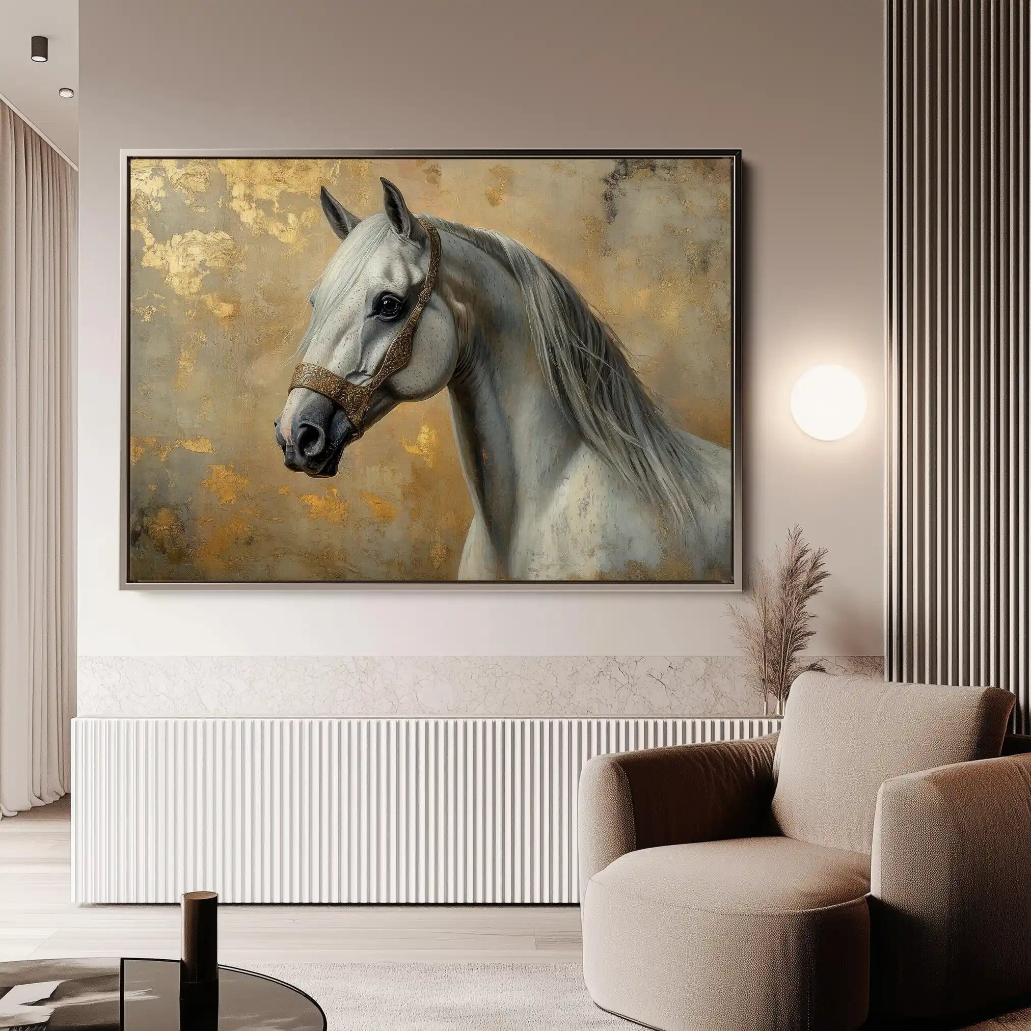 Horses 110 Canvas Art 90 x 60 cm / Stretched on hidden frame
