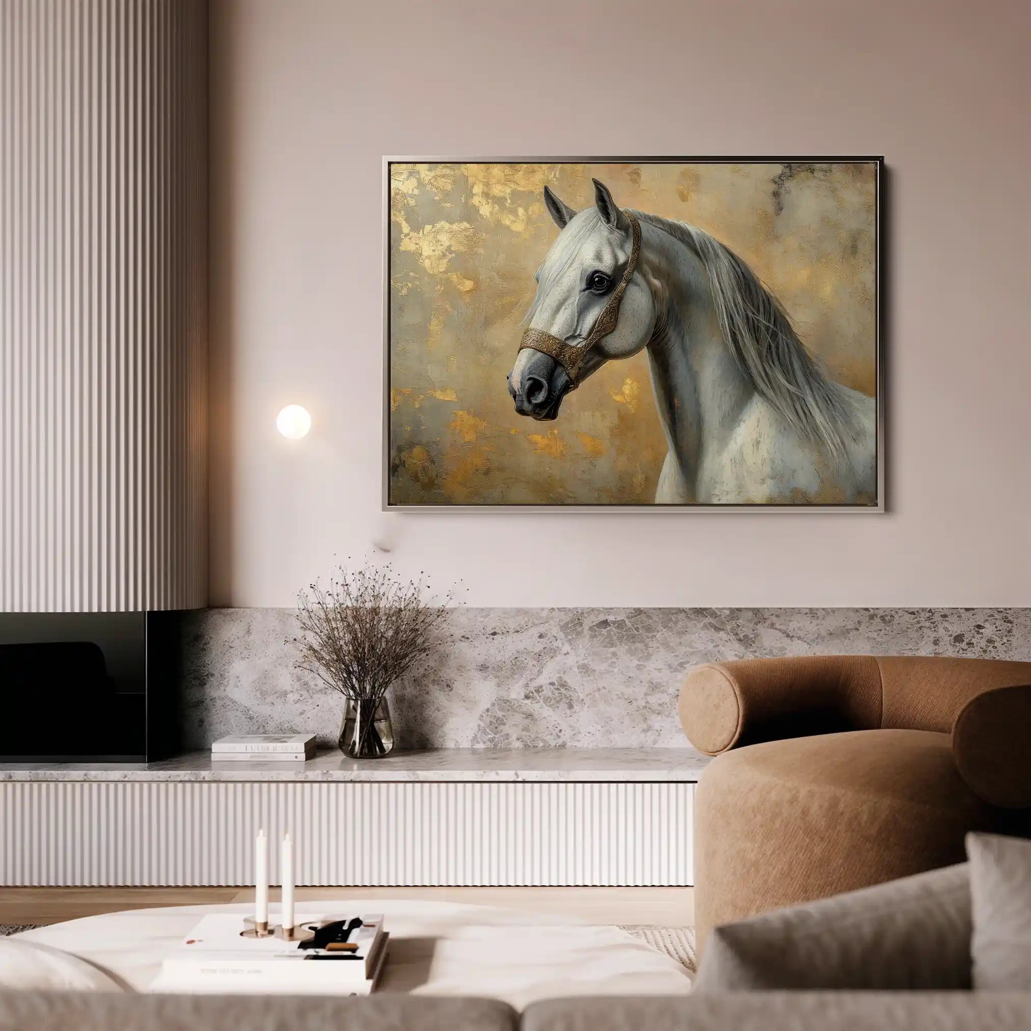 Horses 110 Canvas Art 90 x 60 cm / Stretched on hidden frame