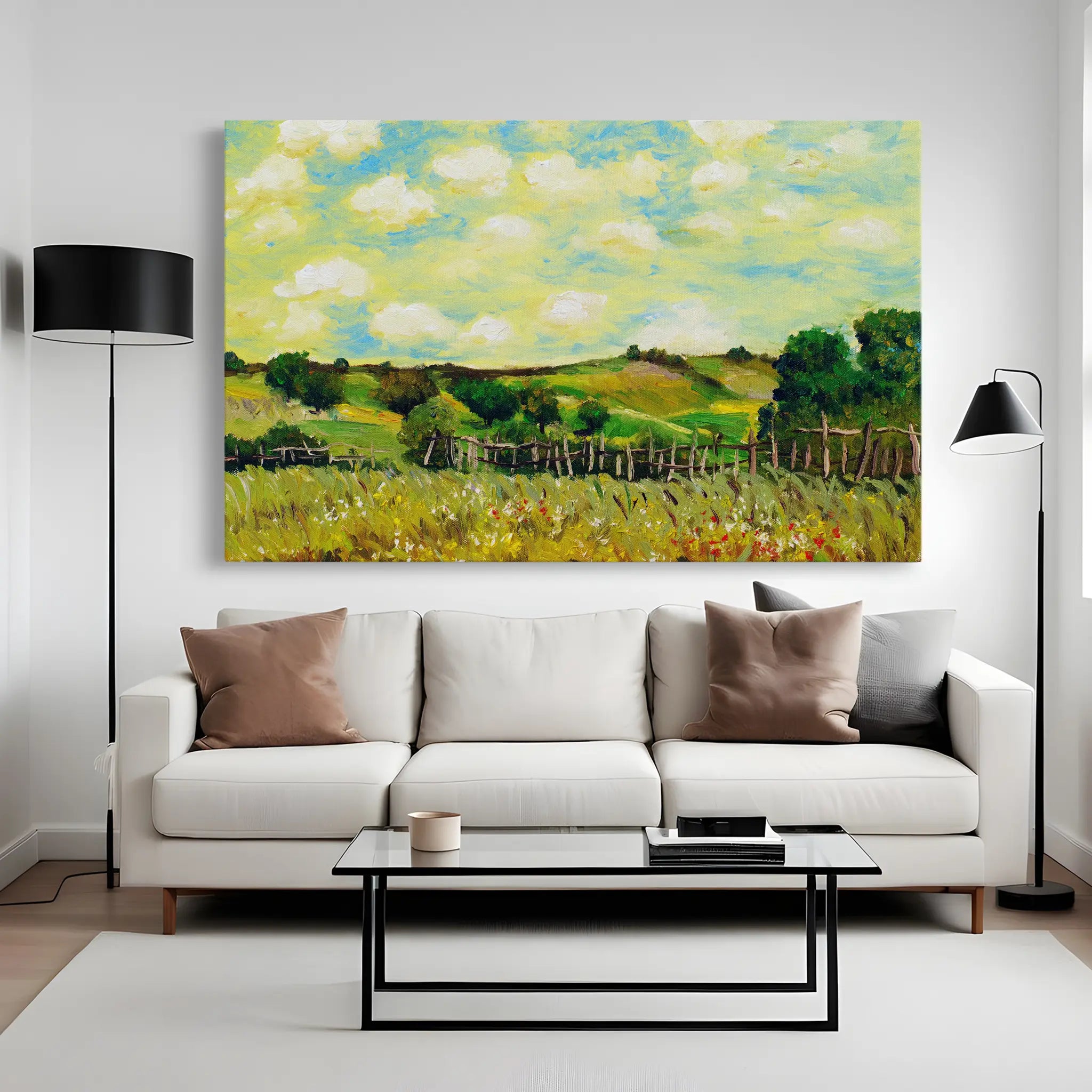 Landscape Canvas Wall Art WAD110-L 90 x 60 cm / Stretched on hidden frame