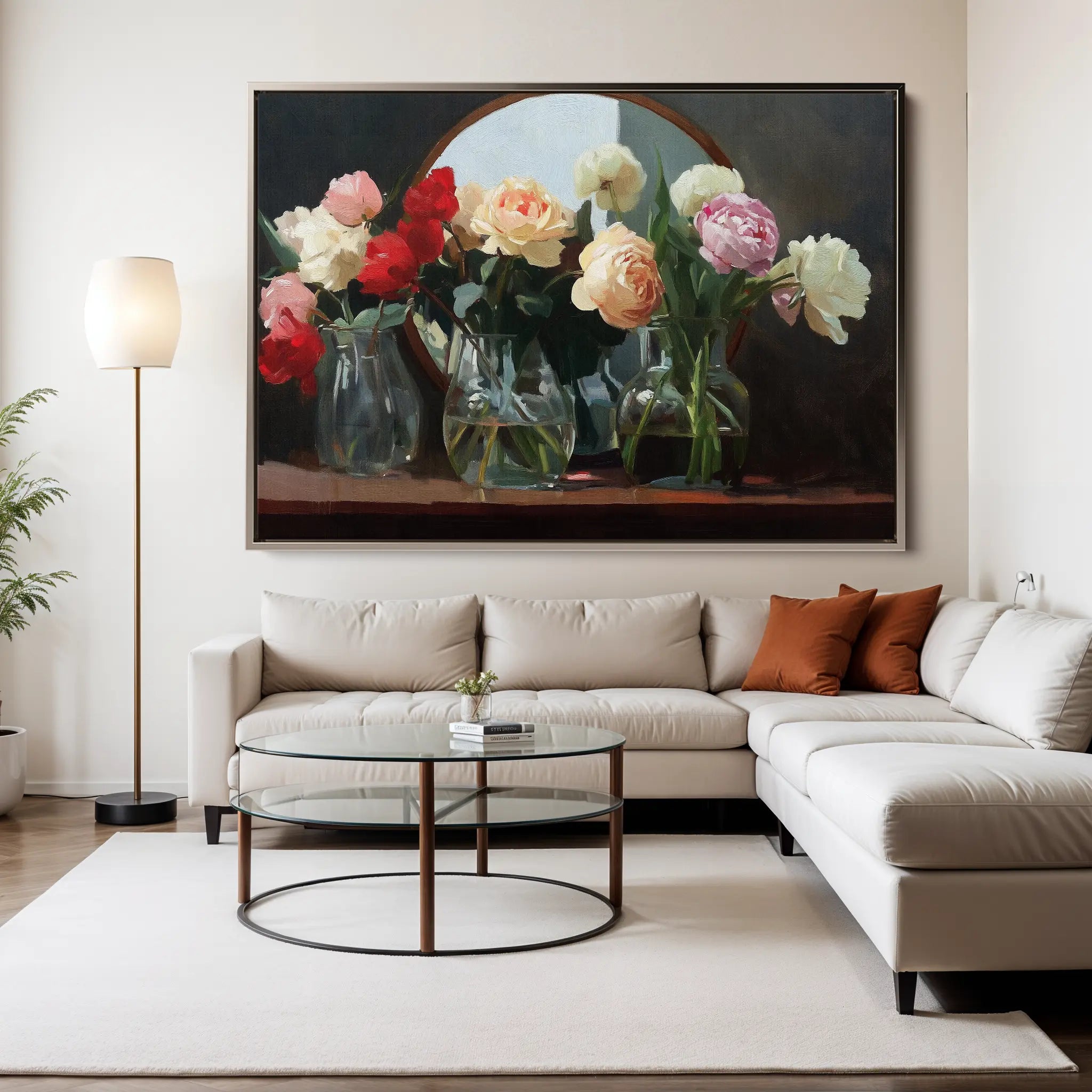 Floral Canvas Wall Art WAD1100-F 90 x 60 cm / Stretched on hidden frame