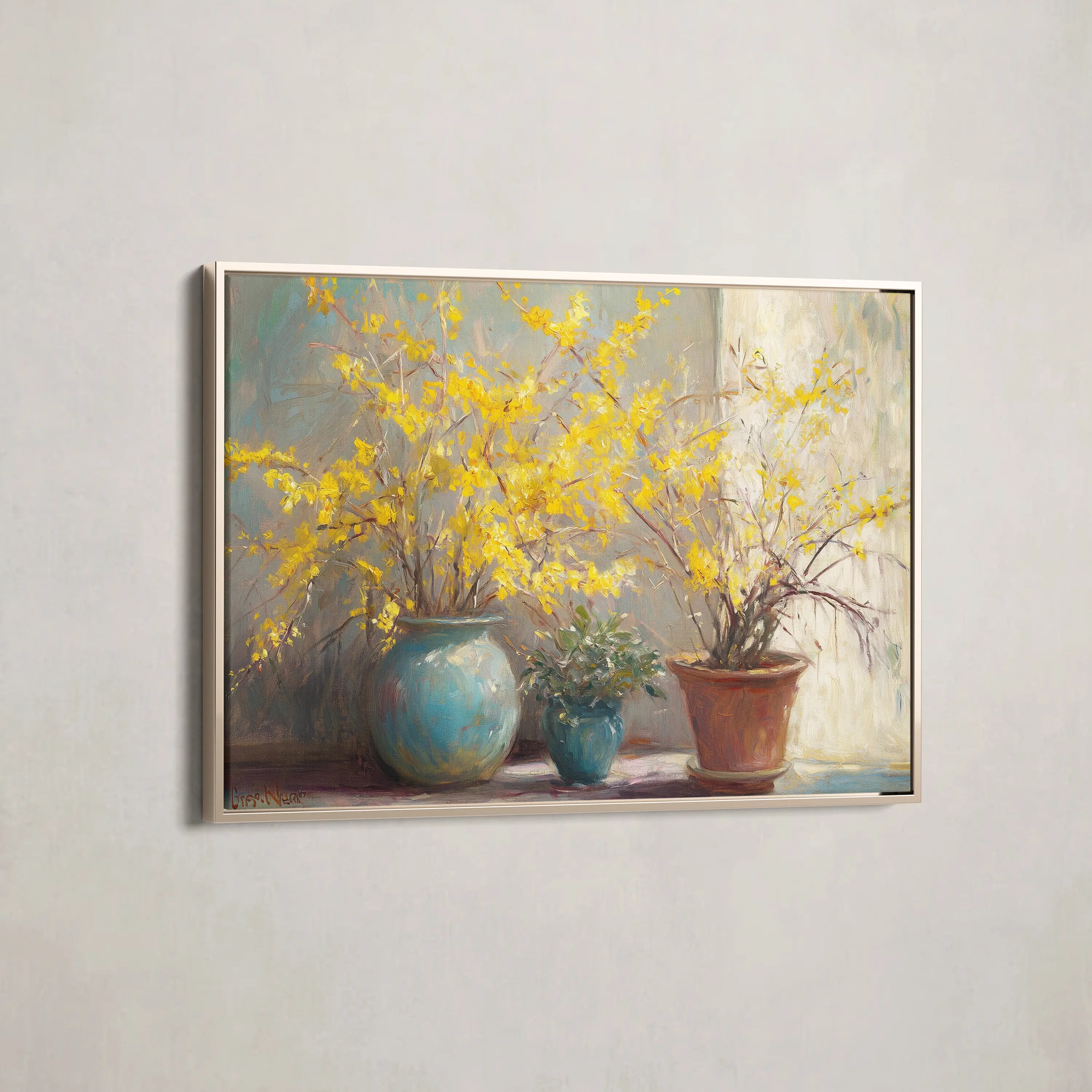 Floral Canvas Wall Art WAD1101-F 90 x 60 cm / Stretched on hidden frame