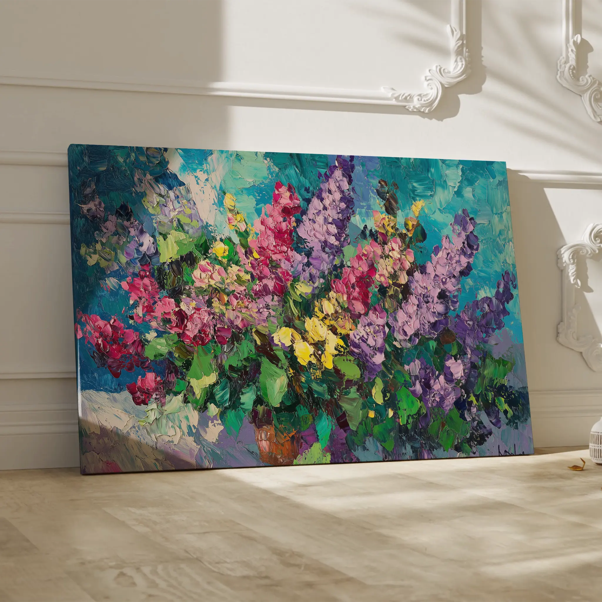 Floral Canvas Wall Art WAD1102-F 90 x 60 cm / Stretched on hidden frame