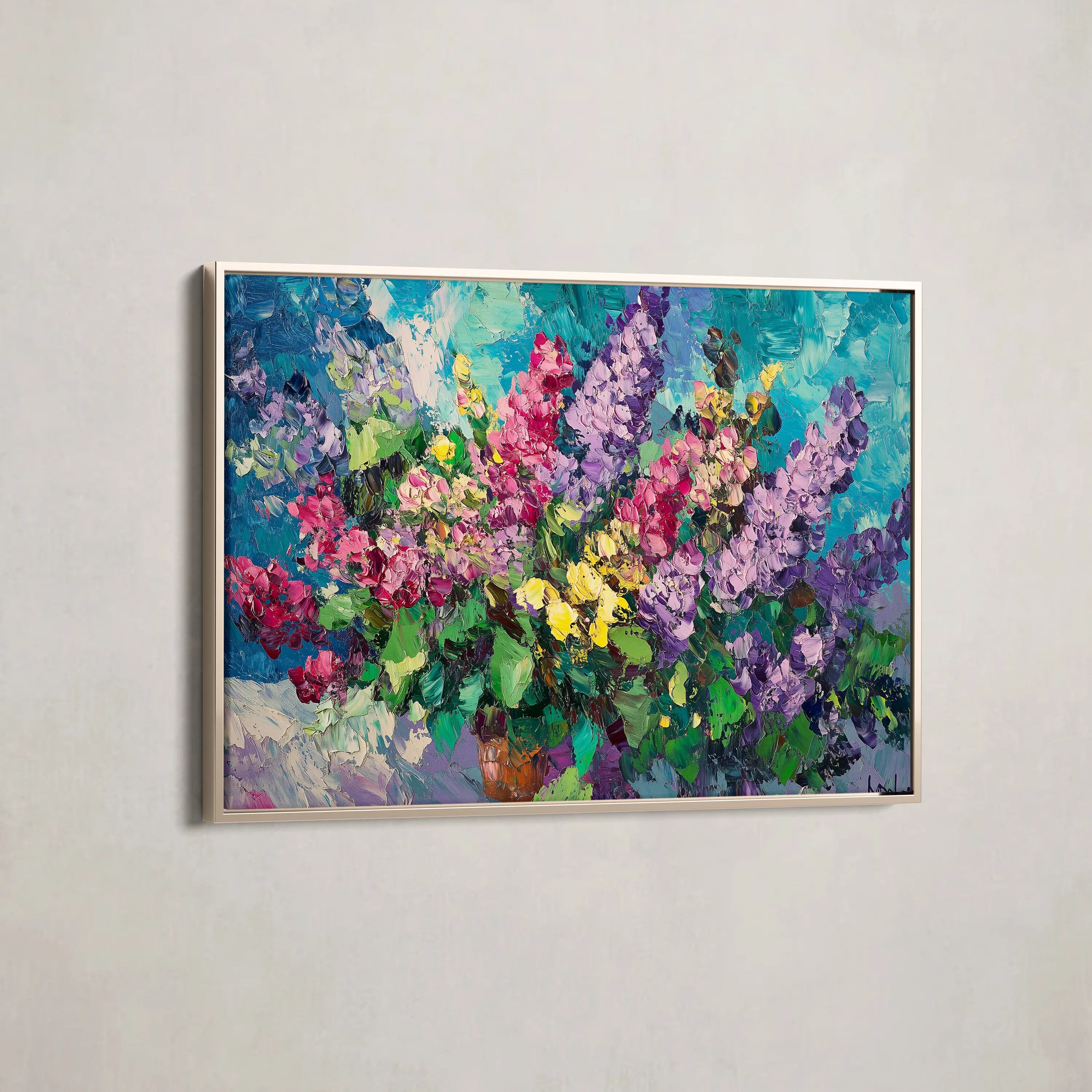 Floral Canvas Wall Art WAD1102-F 90 x 60 cm / Stretched on hidden frame