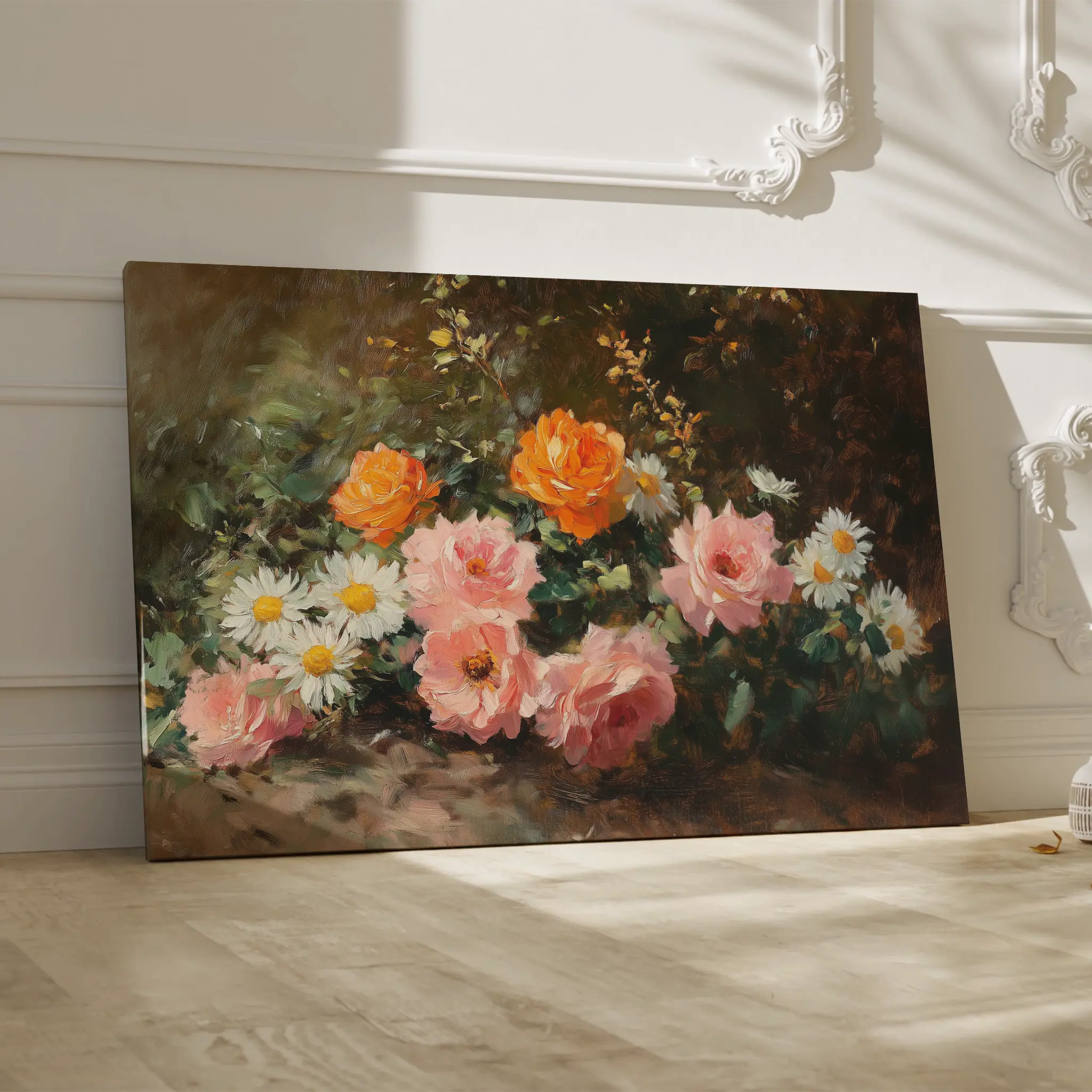 Floral Canvas Wall Art WAD1103-F 90 x 60 cm / Stretched on hidden frame