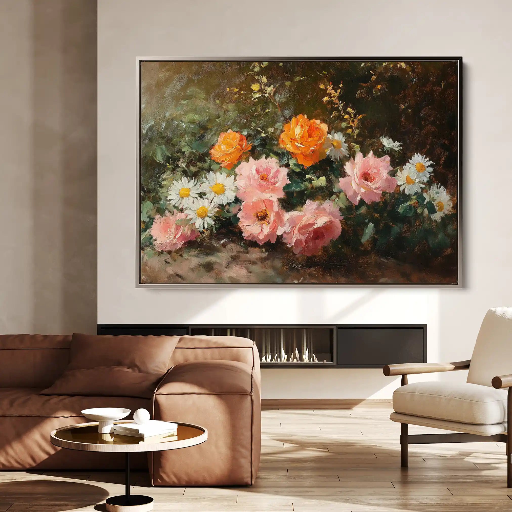Floral Canvas Wall Art WAD1103-F 90 x 60 cm / Stretched on hidden frame