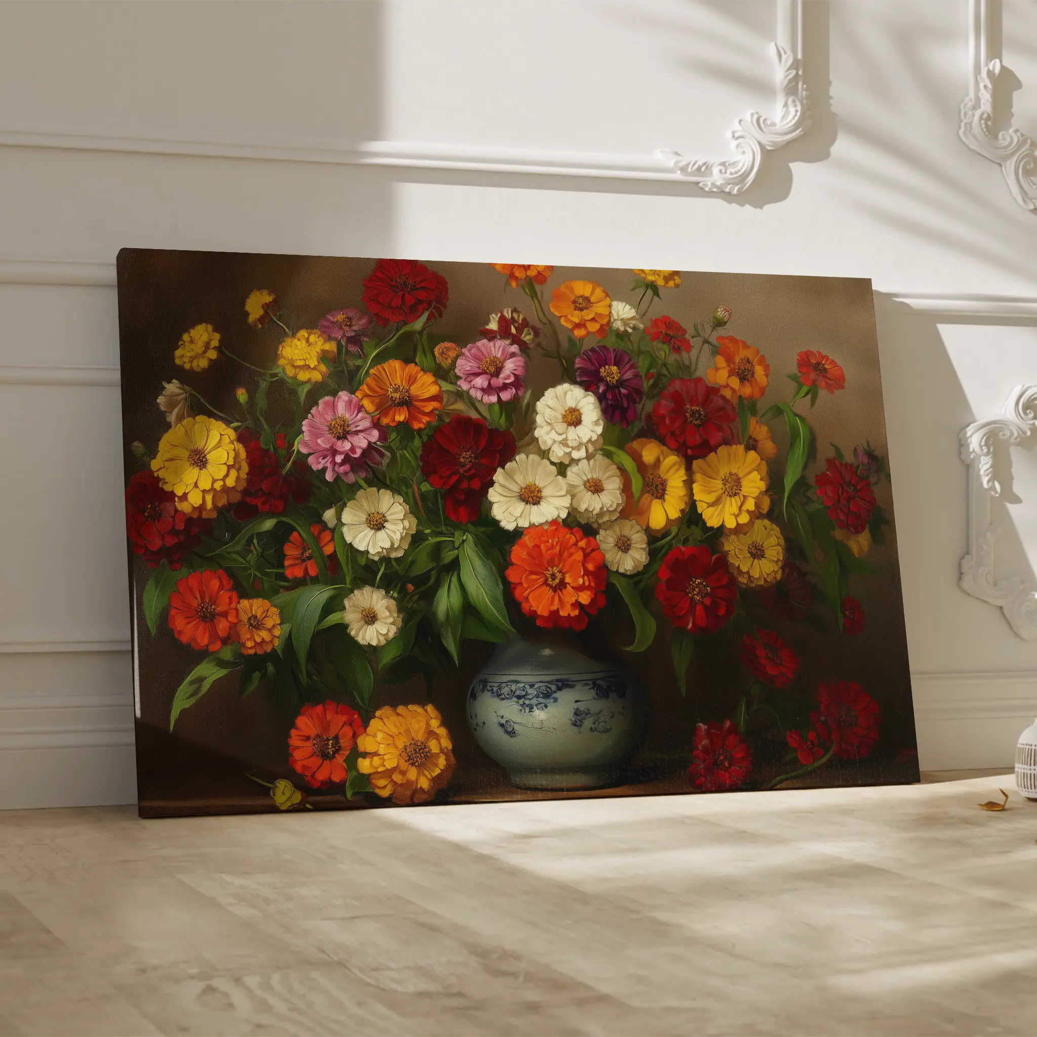 Floral Canvas Wall Art WAD1105-F 90 x 60 cm / Stretched on hidden frame