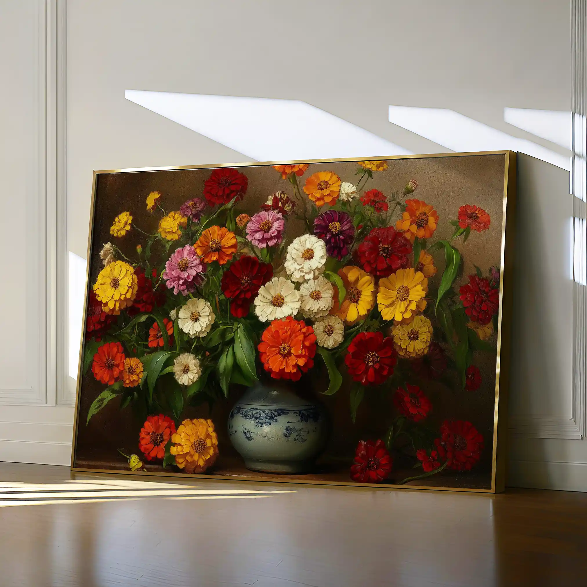 Floral Canvas Wall Art WAD1105-F 90 x 60 cm / Stretched on hidden frame