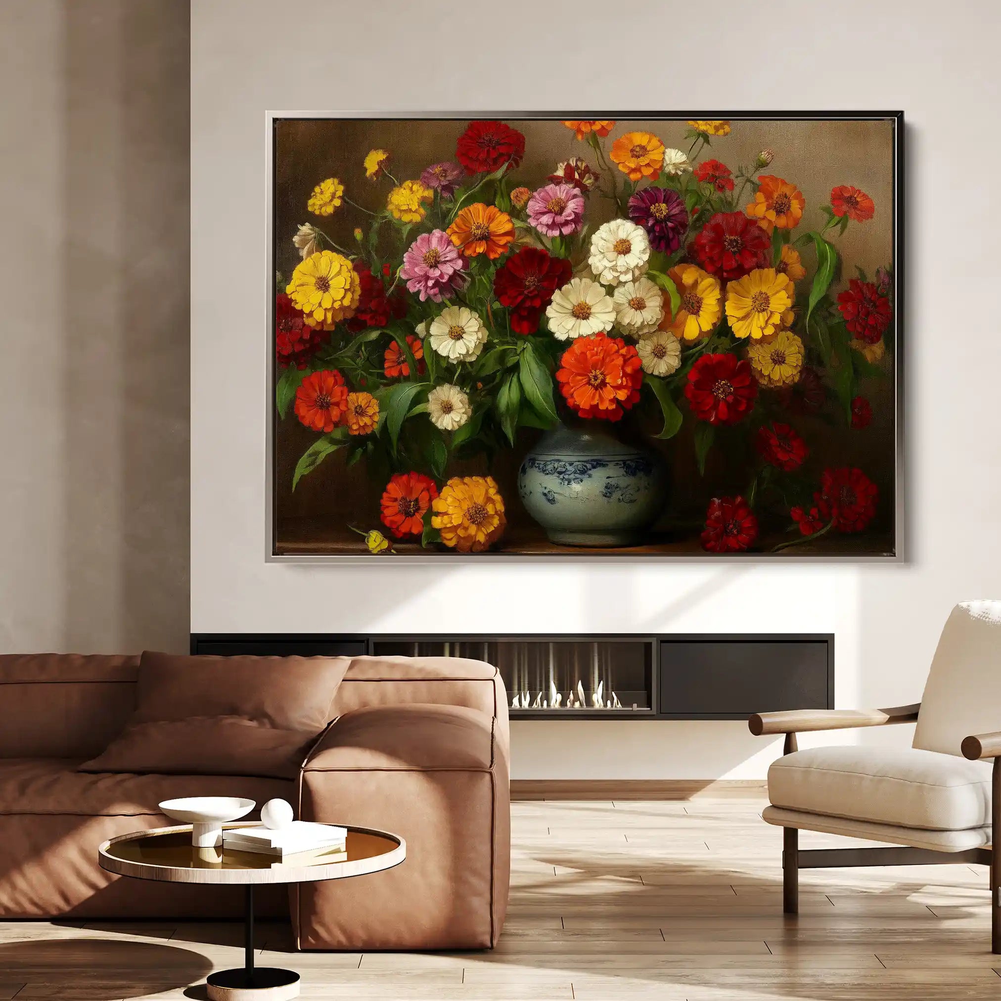 Floral Canvas Wall Art WAD1105-F 90 x 60 cm / Stretched on hidden frame