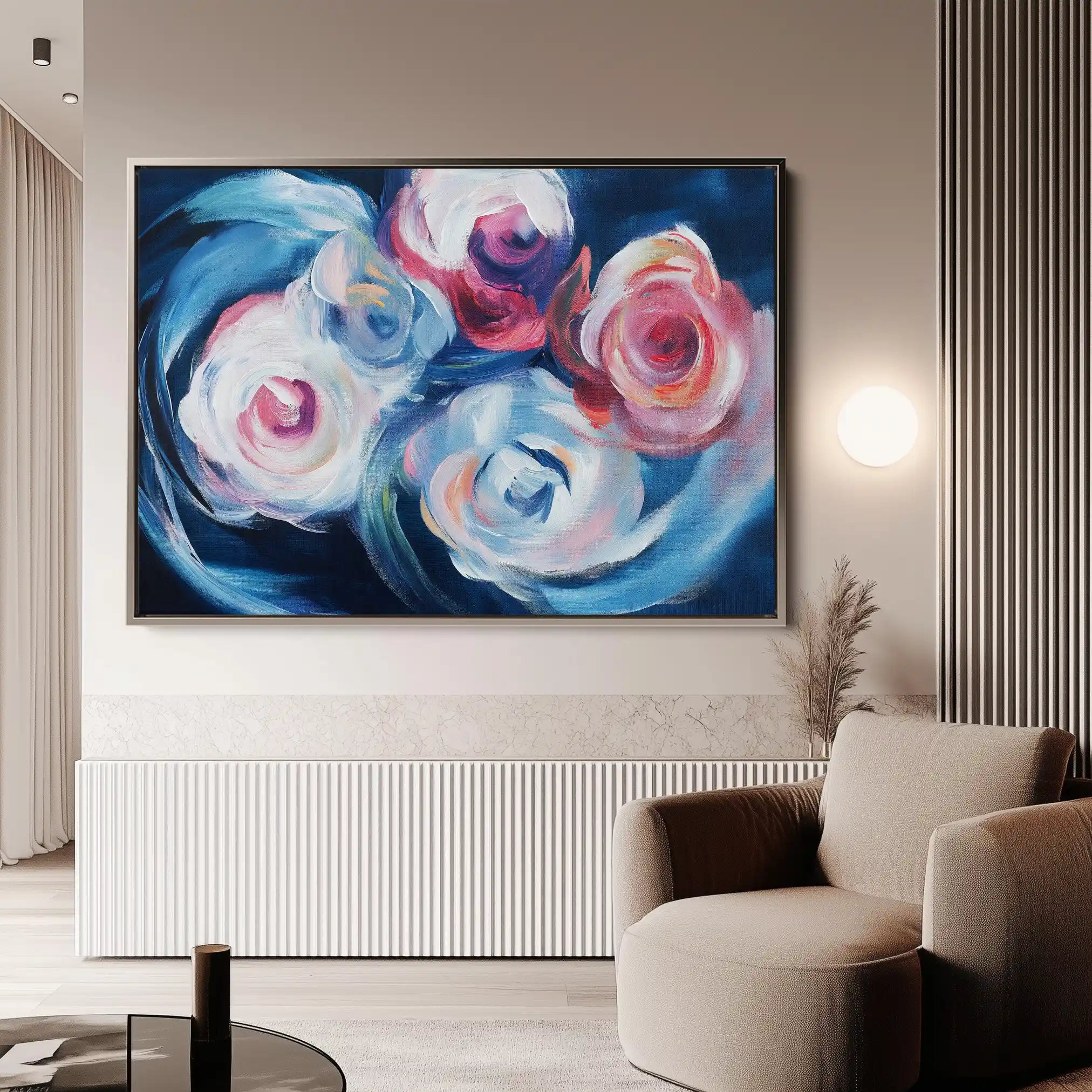 Floral Canvas Wall Art WAD1106-F 90 x 60 cm / Stretched on hidden frame