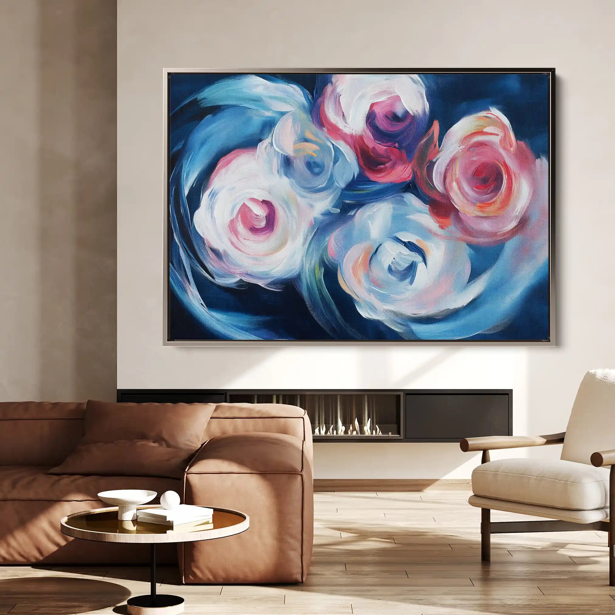 Floral Canvas Wall Art WAD1106-F 90 x 60 cm / Stretched on hidden frame