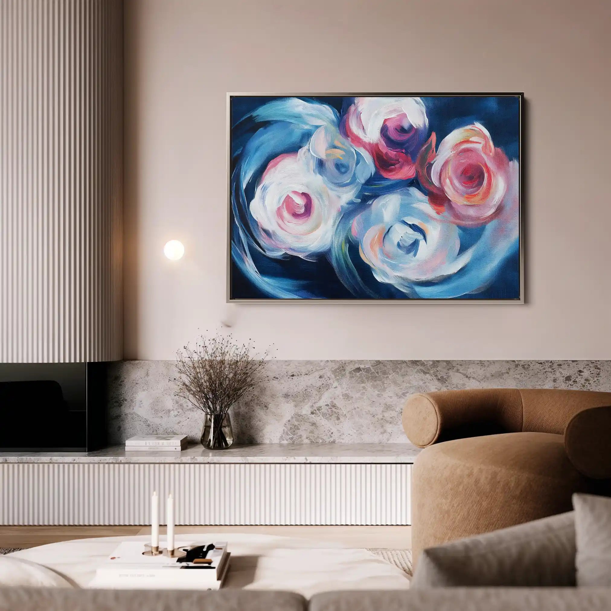 Floral Canvas Wall Art WAD1106-F 90 x 60 cm / Stretched on hidden frame