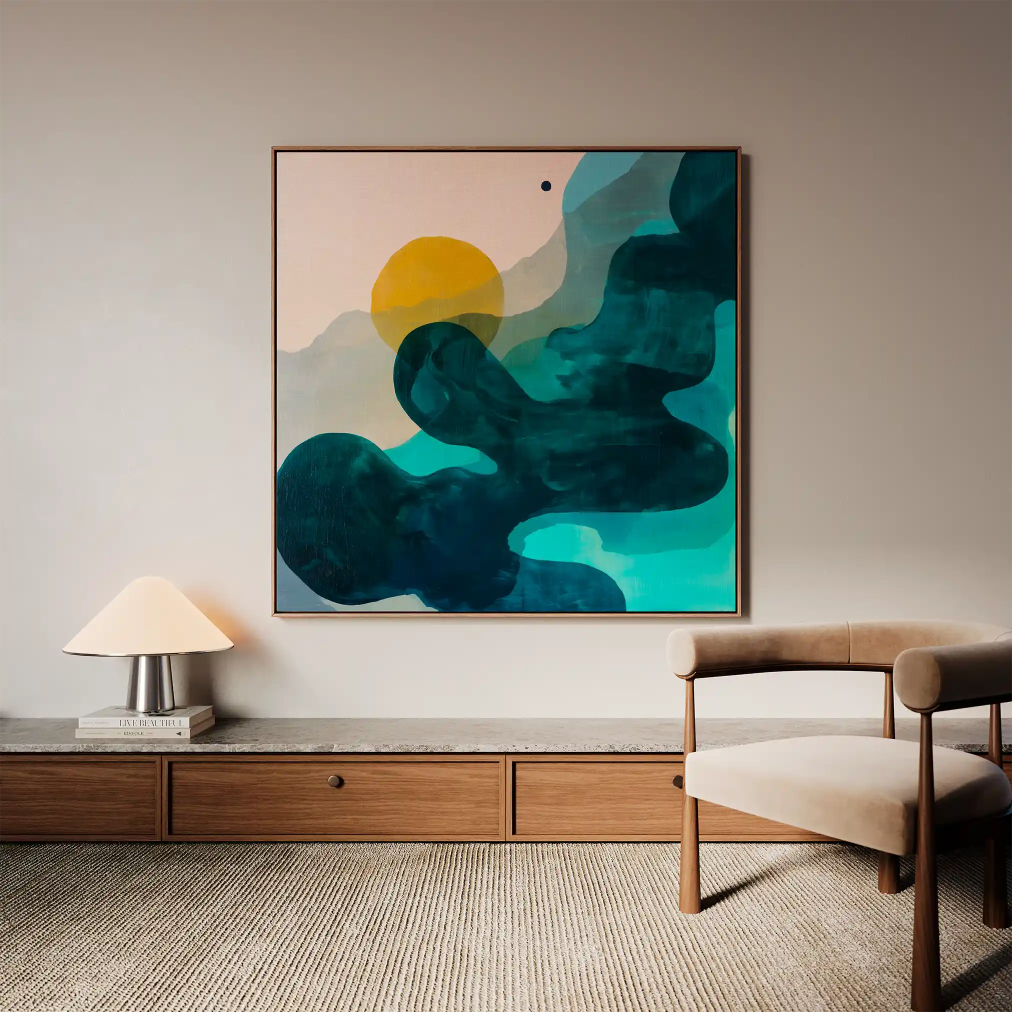 Abstract 1107 Canvas Art 60 x 60 cm / Stretched on hidden frame