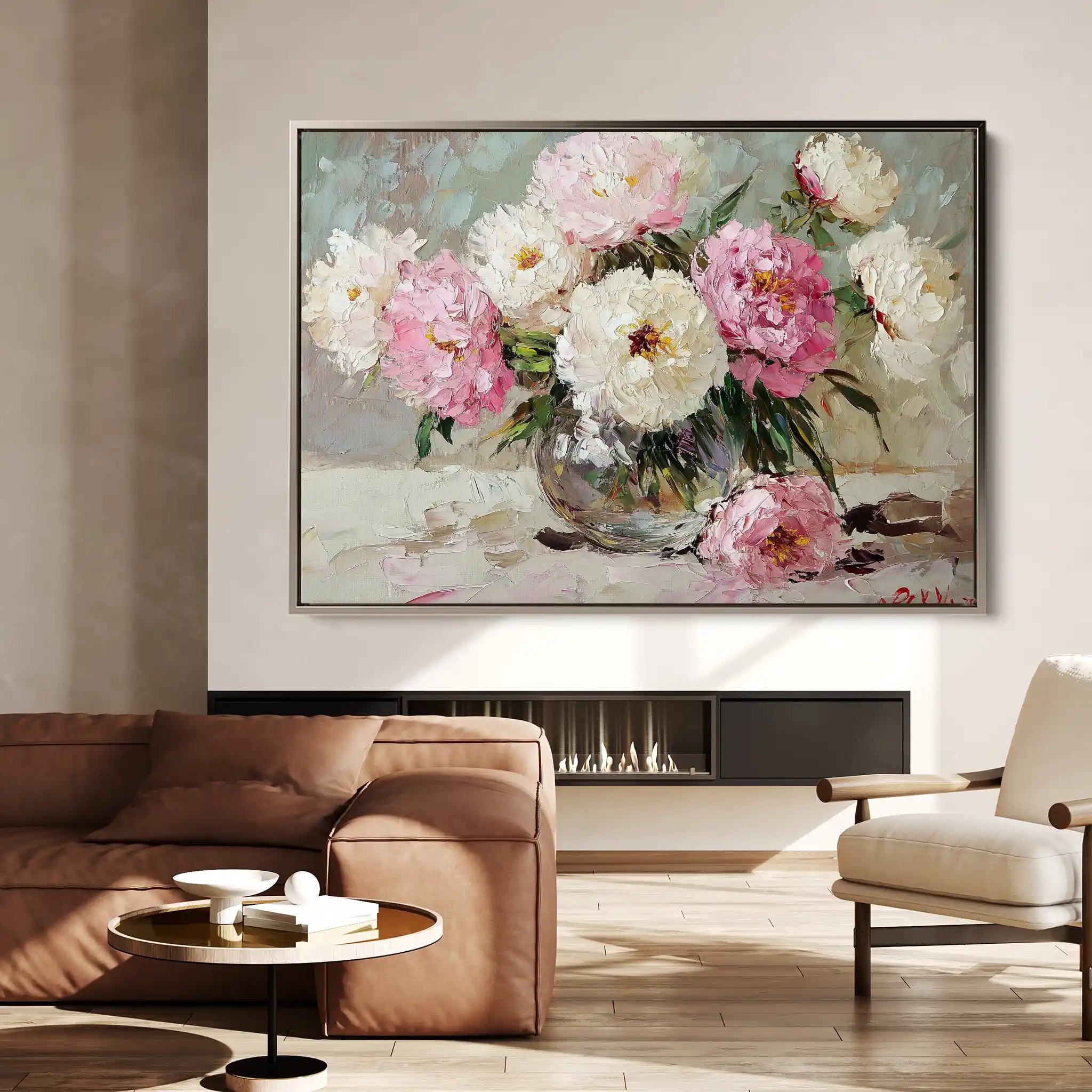 Floral Canvas Wall Art WAD1107-F 90 x 60 cm / Stretched on hidden frame