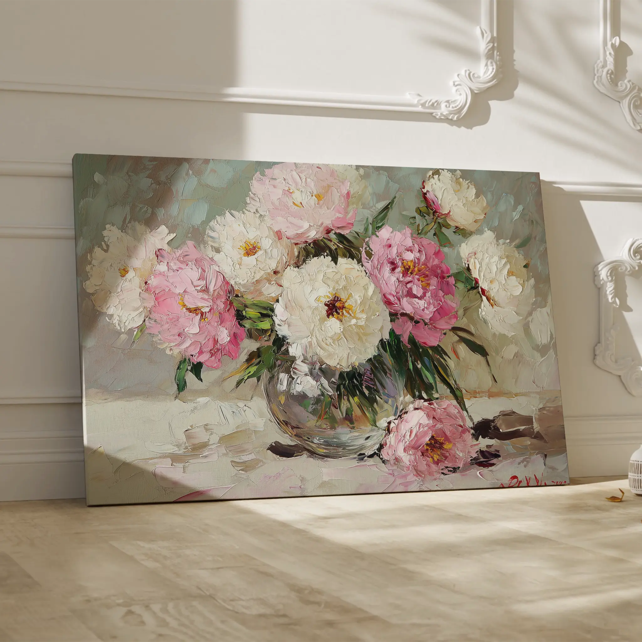 Floral Canvas Wall Art WAD1107-F 90 x 60 cm / Stretched on hidden frame