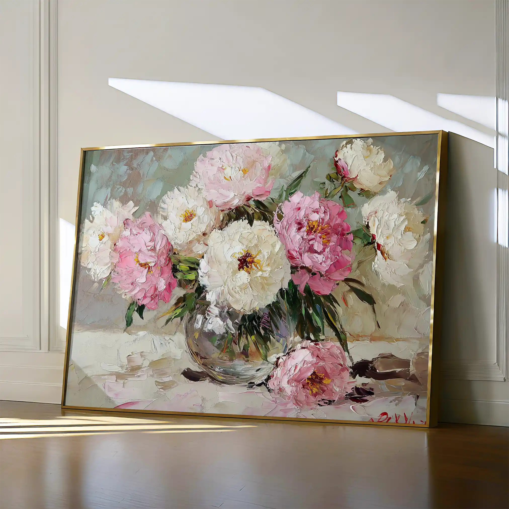 Floral Canvas Wall Art WAD1107-F 90 x 60 cm / Stretched on hidden frame