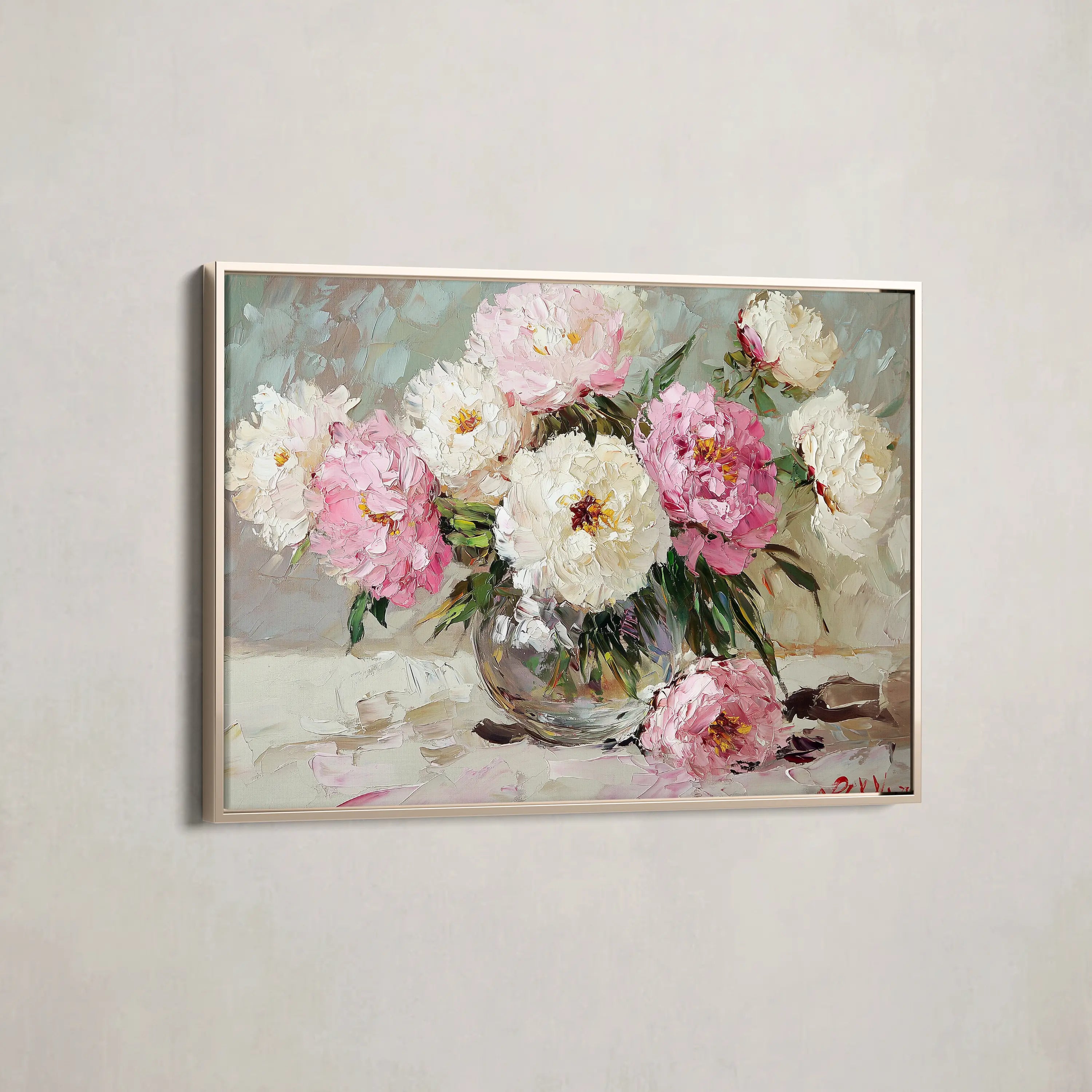 Floral Canvas Wall Art WAD1107-F 90 x 60 cm / Stretched on hidden frame